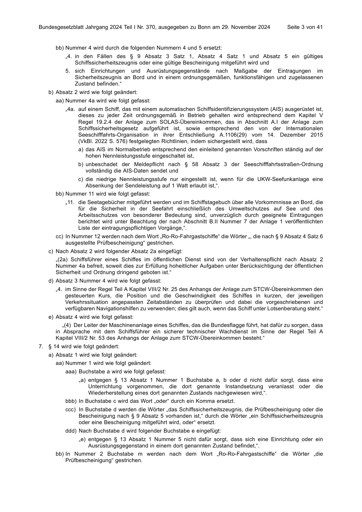 BGBl. 2024, Seite 3 — Originalseite als Abbildung