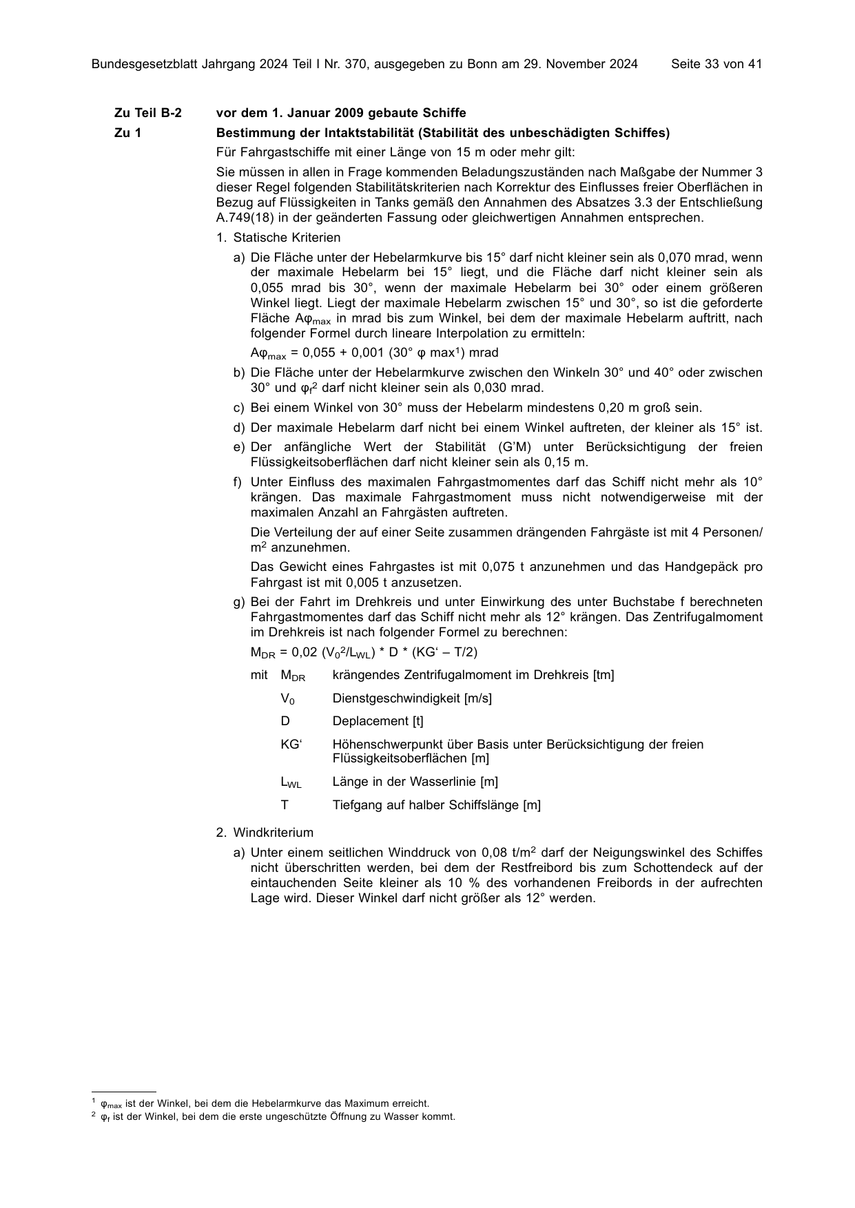 BGBl. 2024, Seite 33 — Originalseite als Abbildung
