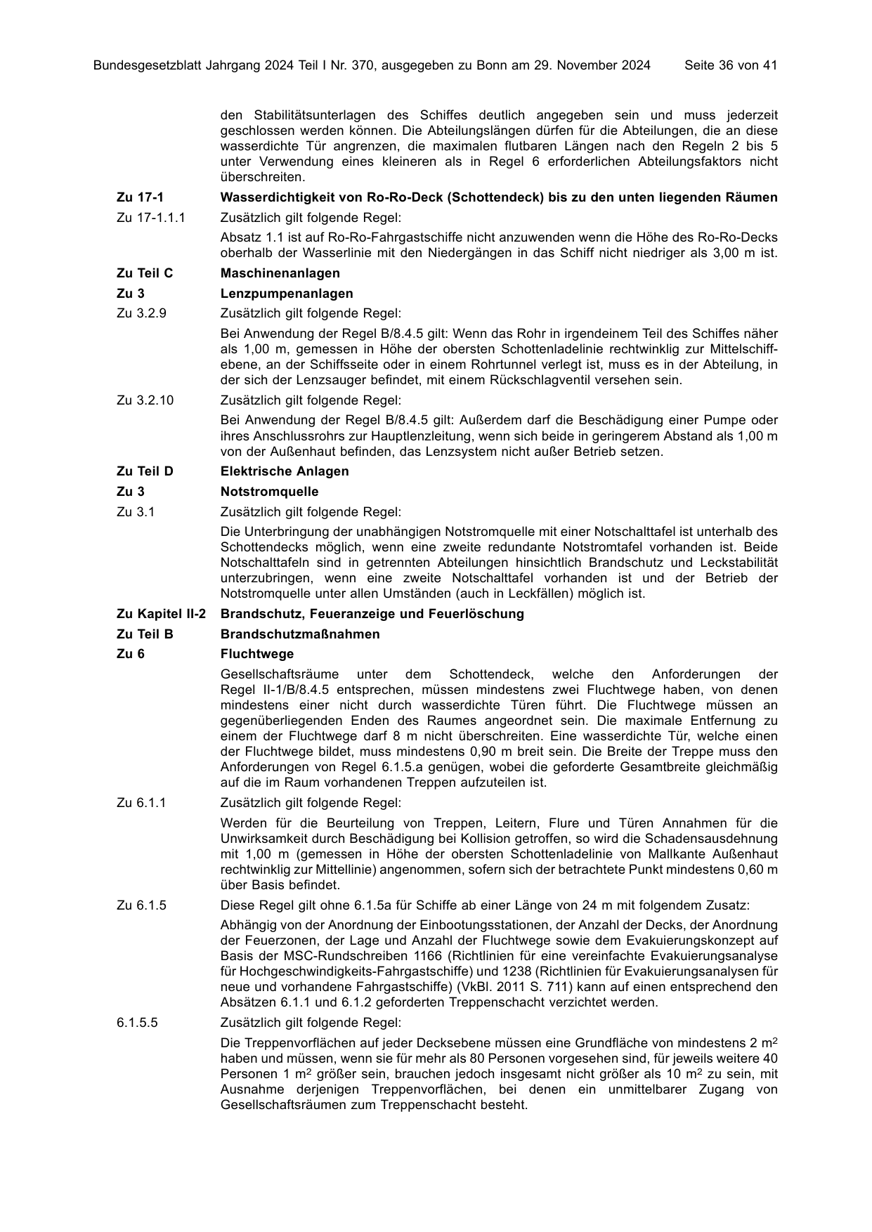BGBl. 2024, Seite 36 — Originalseite als Abbildung