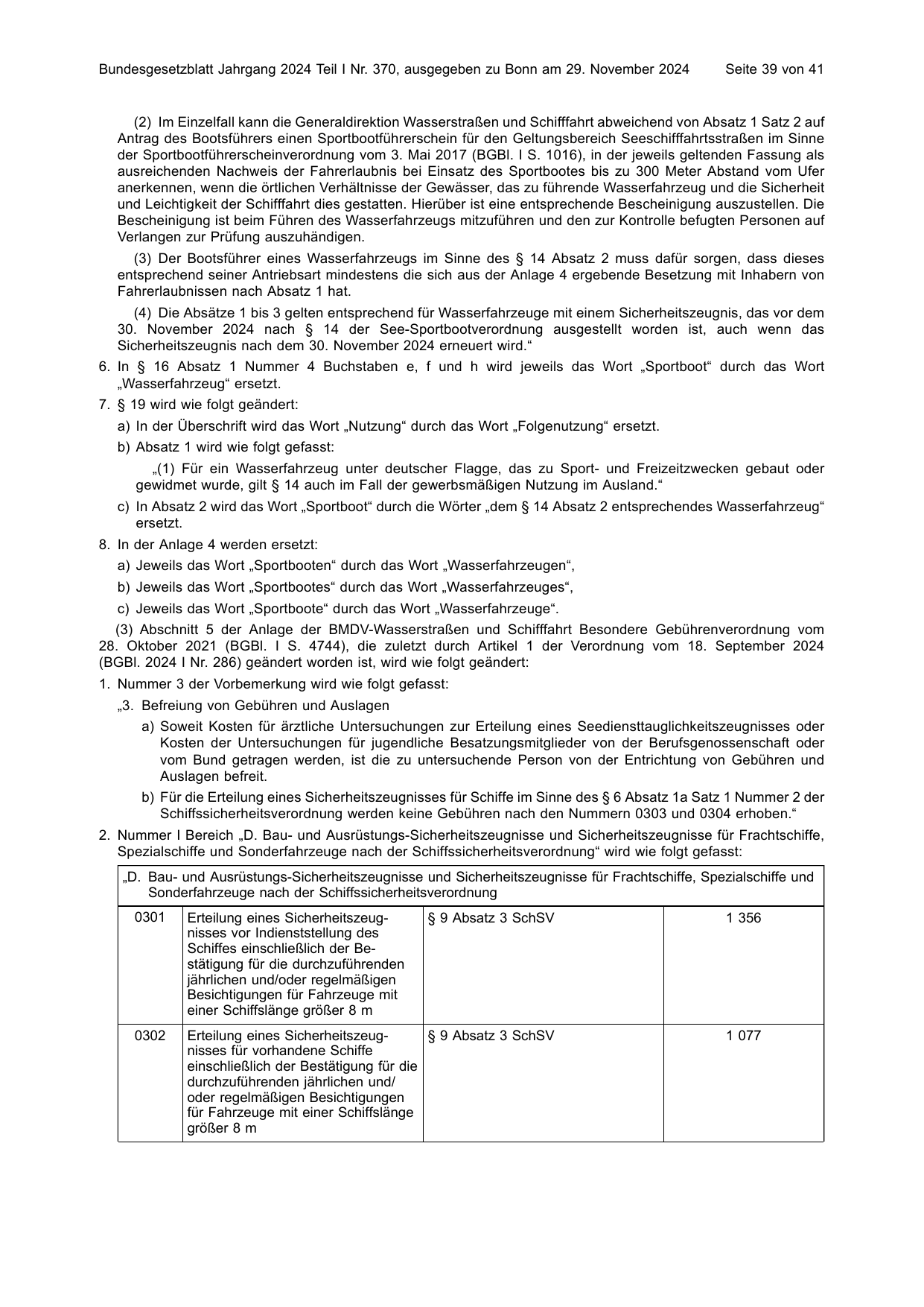 BGBl. 2024, Seite 39 — Originalseite als Abbildung