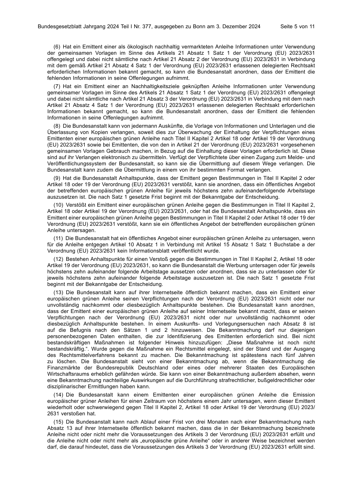 BGBl. 2024, Seite 5 — Originalseite als Abbildung