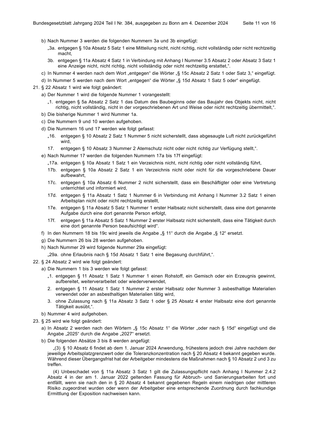 BGBl. 2024, Seite 11 — Originalseite als Abbildung