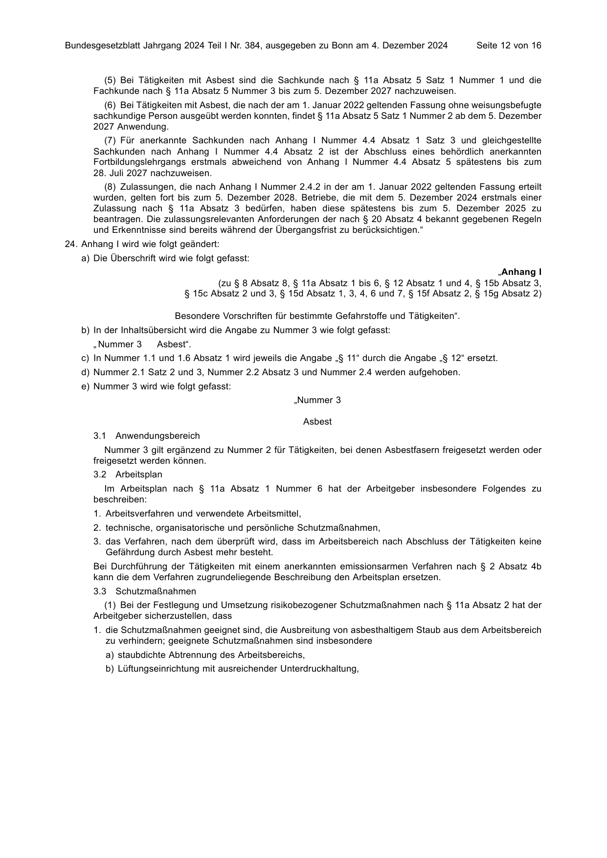BGBl. 2024, Seite 12 — Originalseite als Abbildung