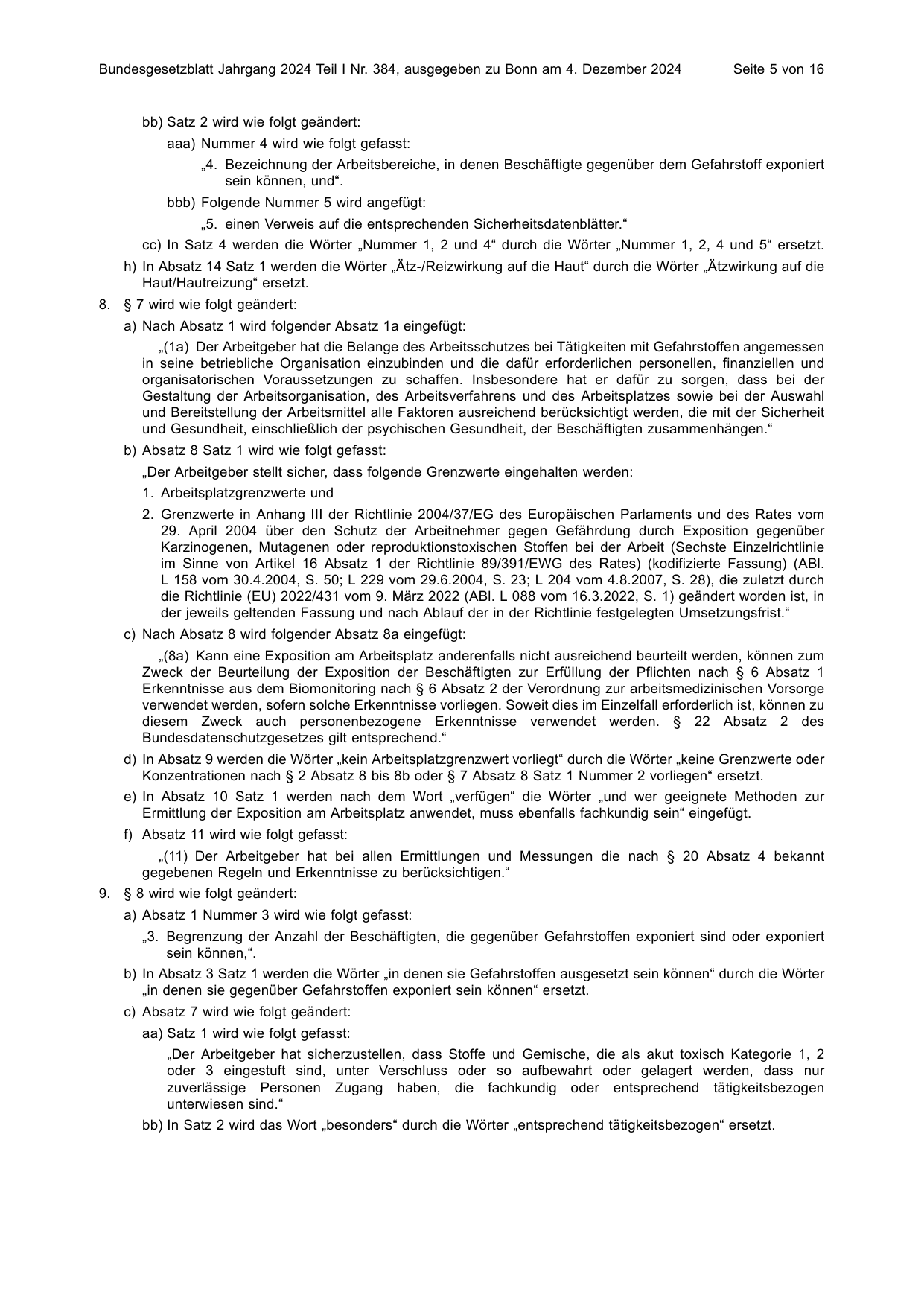 BGBl. 2024, Seite 5 — Originalseite als Abbildung