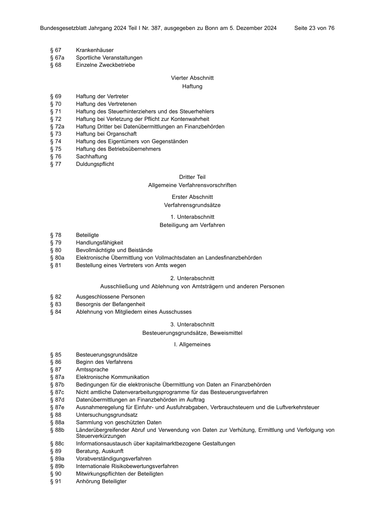 BGBl. 2024, Seite 23 — Originalseite als Abbildung