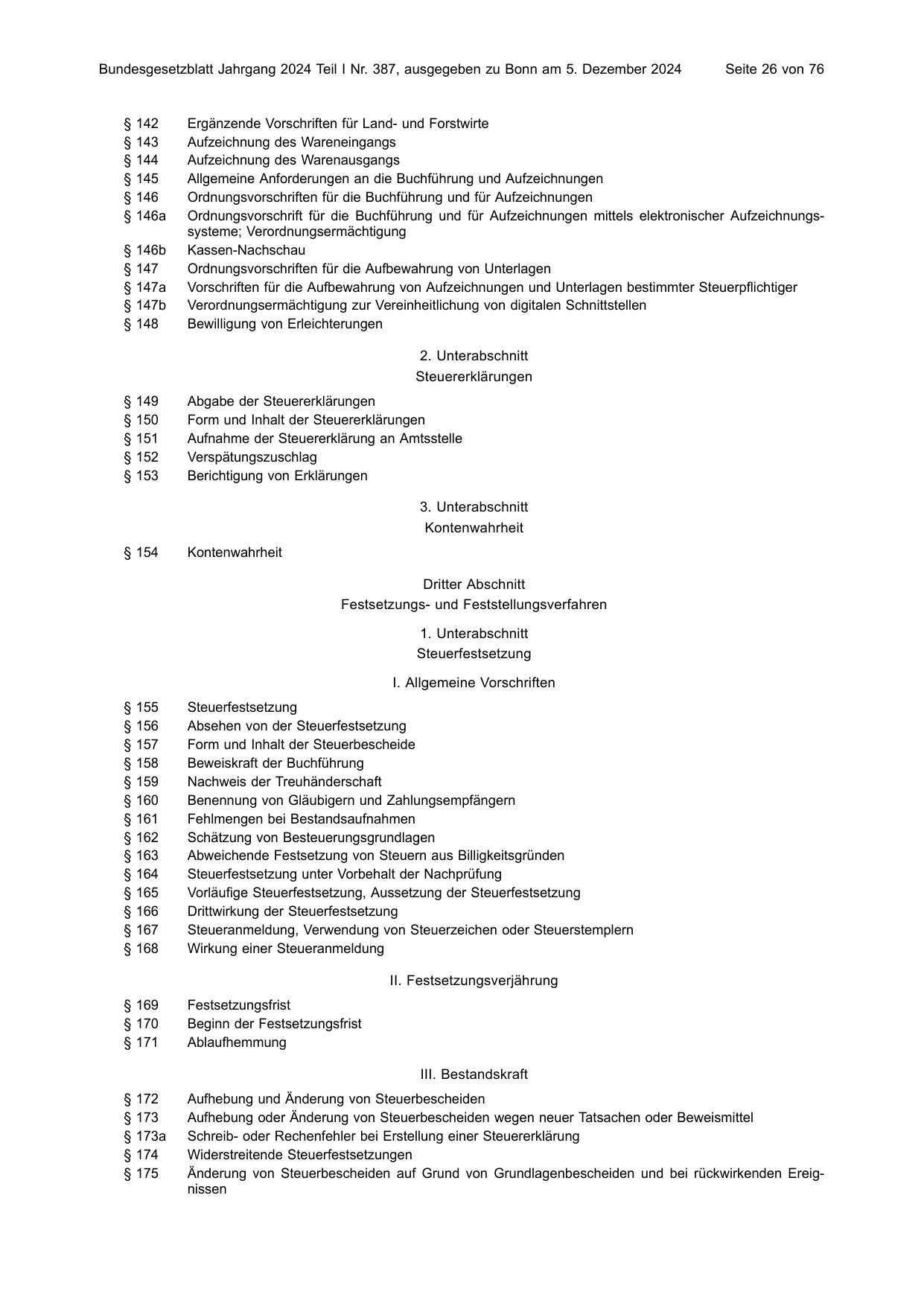 BGBl. 2024, Seite 26 — Originalseite als Abbildung