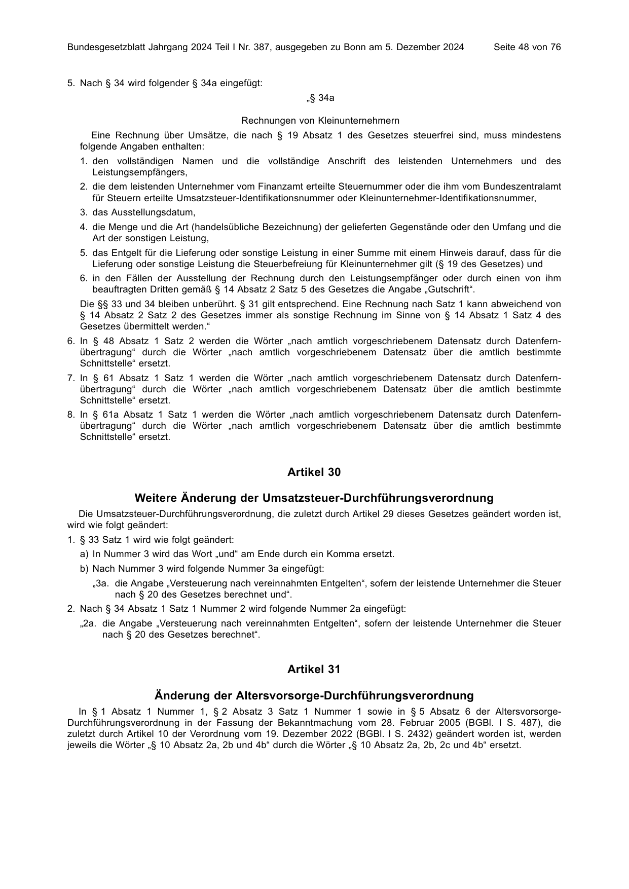 BGBl. 2024, Seite 48 — Originalseite als Abbildung