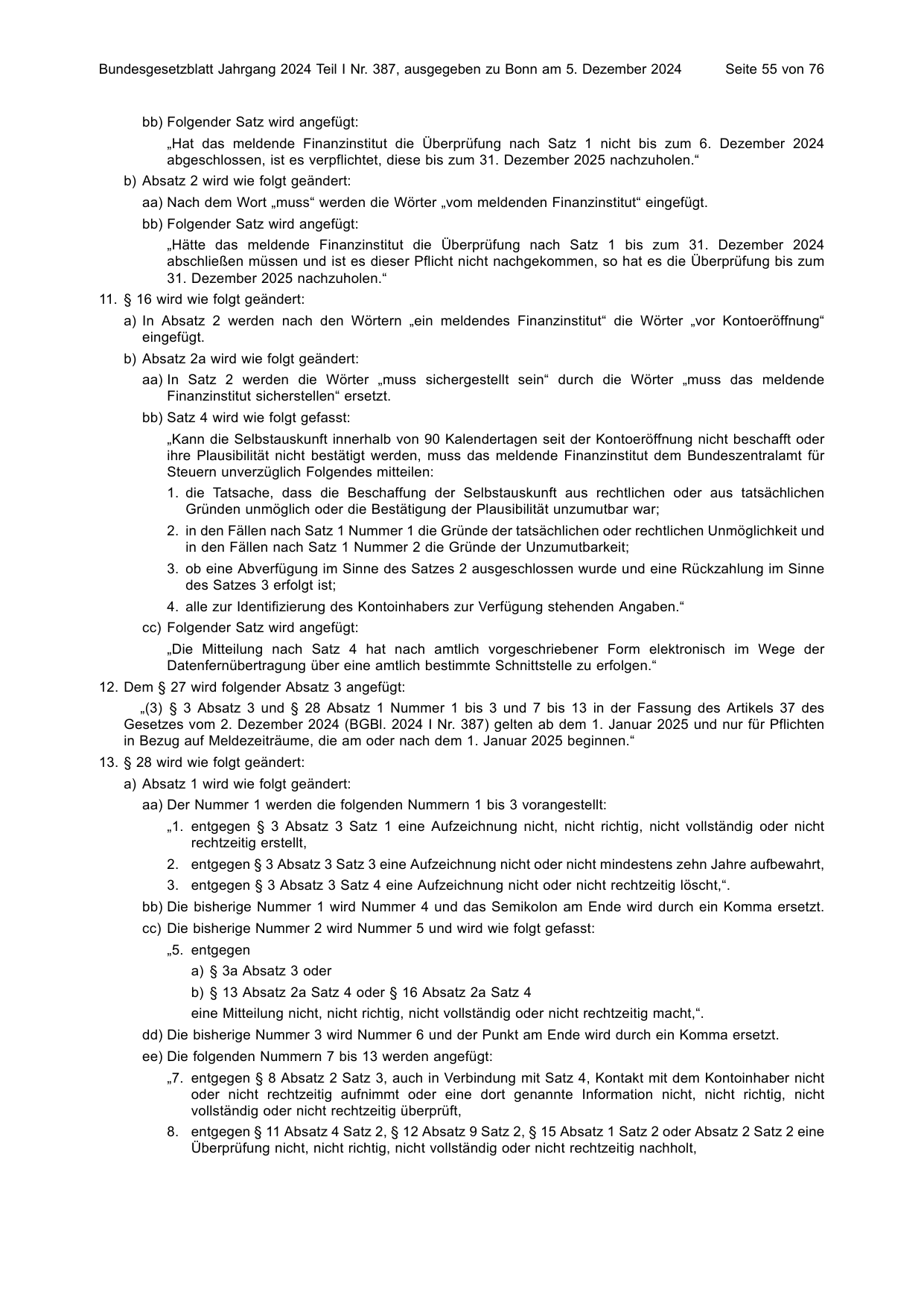 BGBl. 2024, Seite 55 — Originalseite als Abbildung