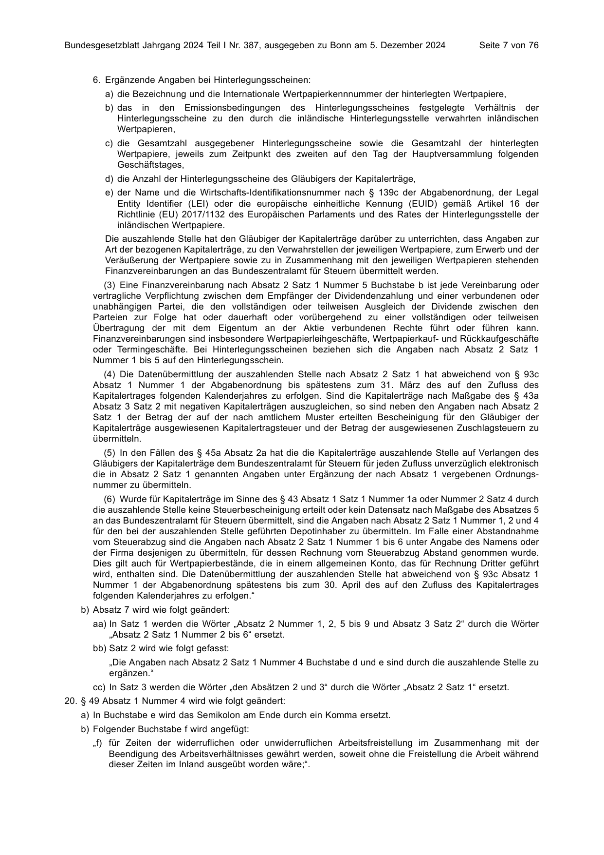 BGBl. 2024, Seite 7 — Originalseite als Abbildung