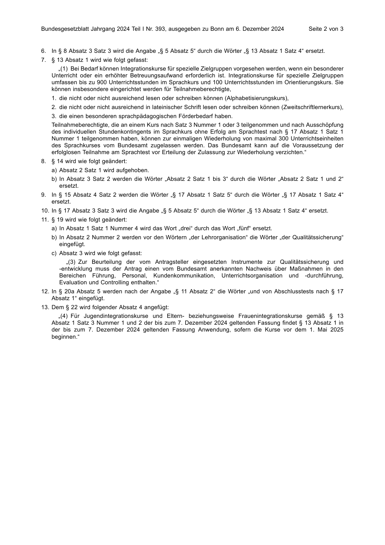 BGBl. 2024, Seite 2 — Originalseite als Abbildung