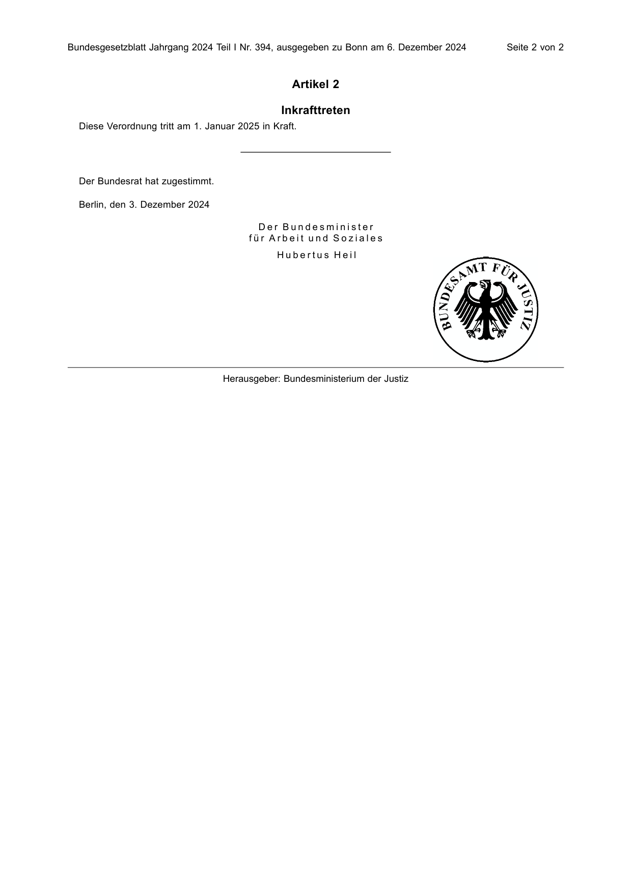 BGBl. 2024, Seite 2 — Originalseite als Abbildung