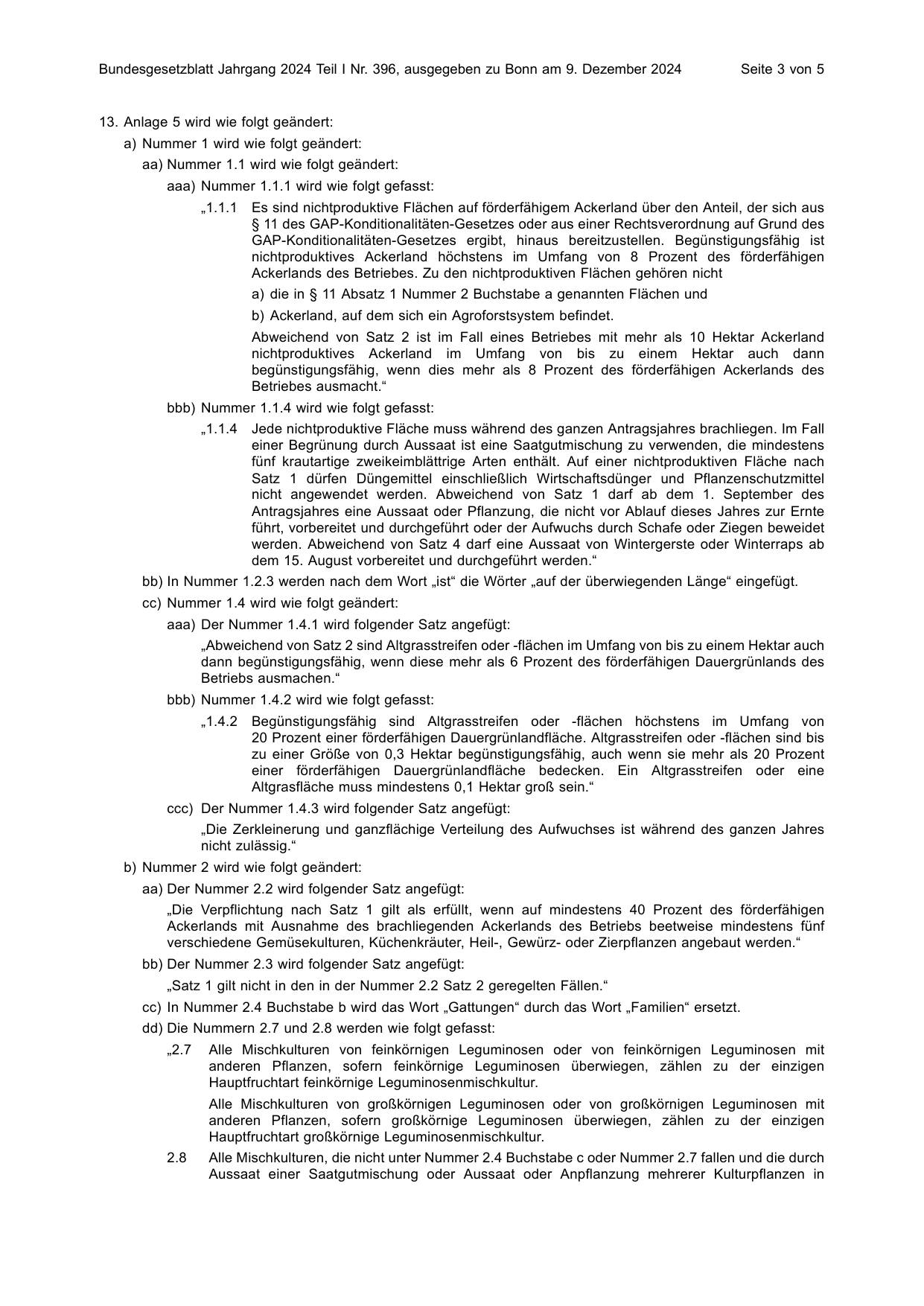 BGBl. 2024, Seite 3 — Originalseite als Abbildung