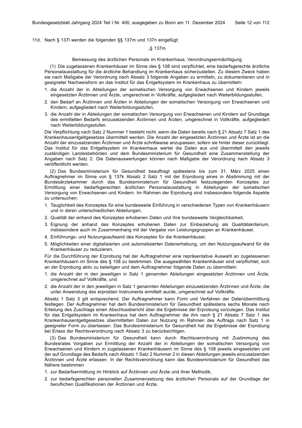 BGBl. 2024, Seite 12 — Originalseite als Abbildung