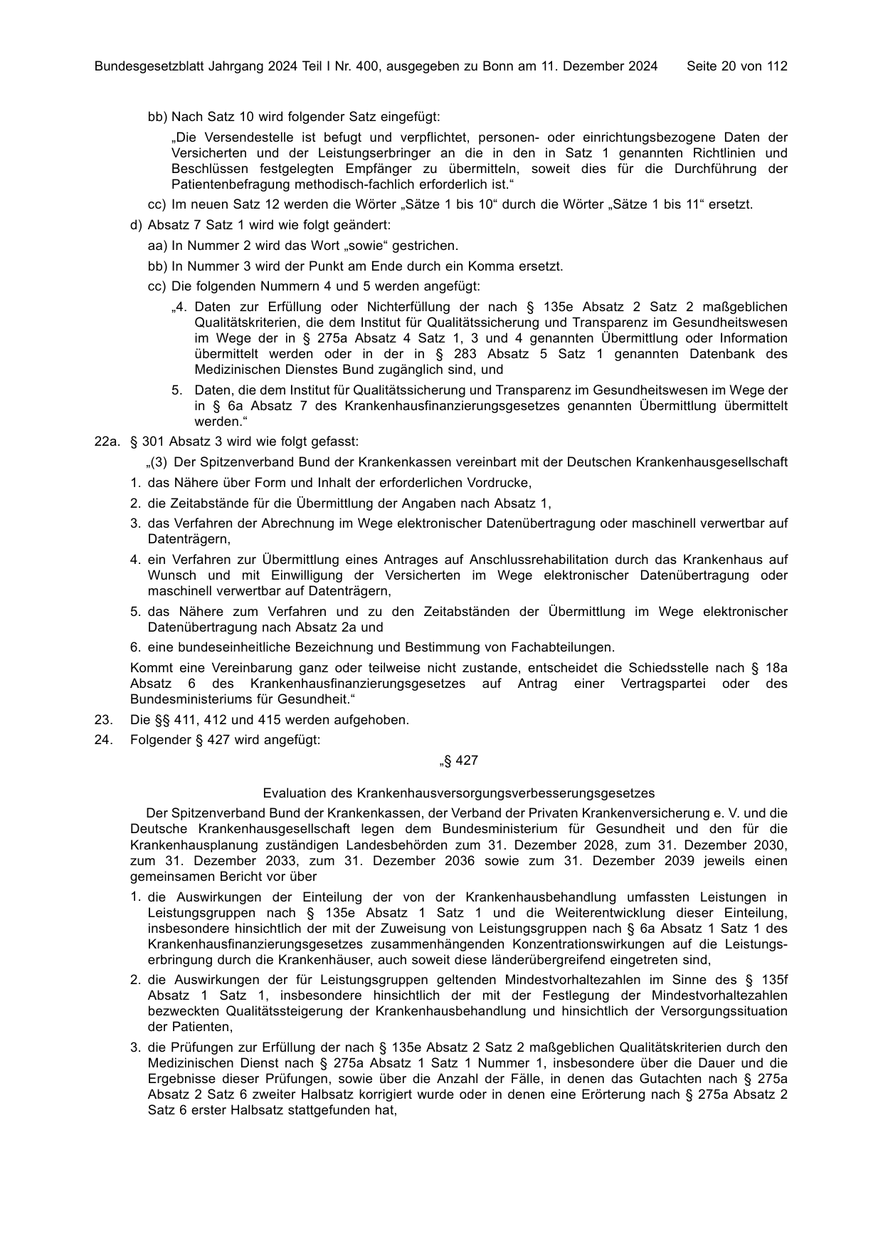 BGBl. 2024, Seite 20 — Originalseite als Abbildung