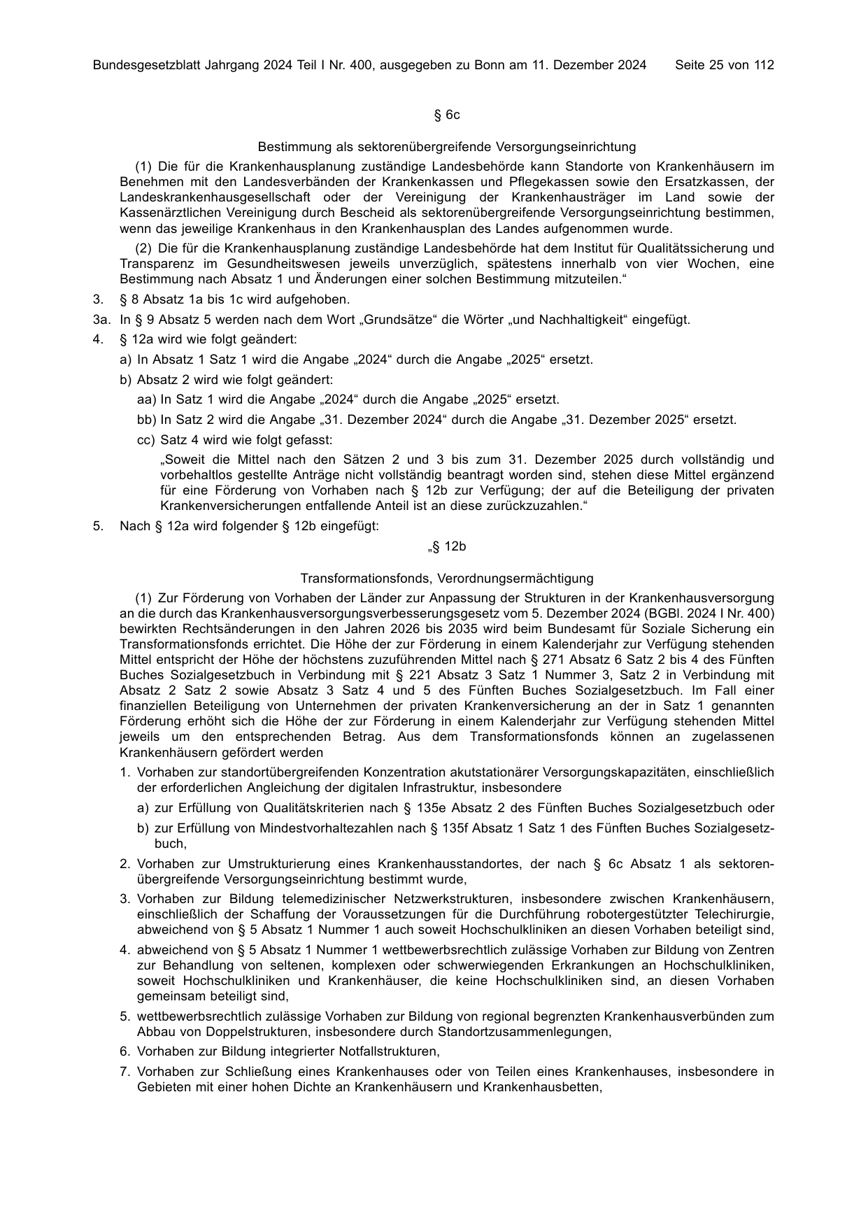 BGBl. 2024, Seite 25 — Originalseite als Abbildung