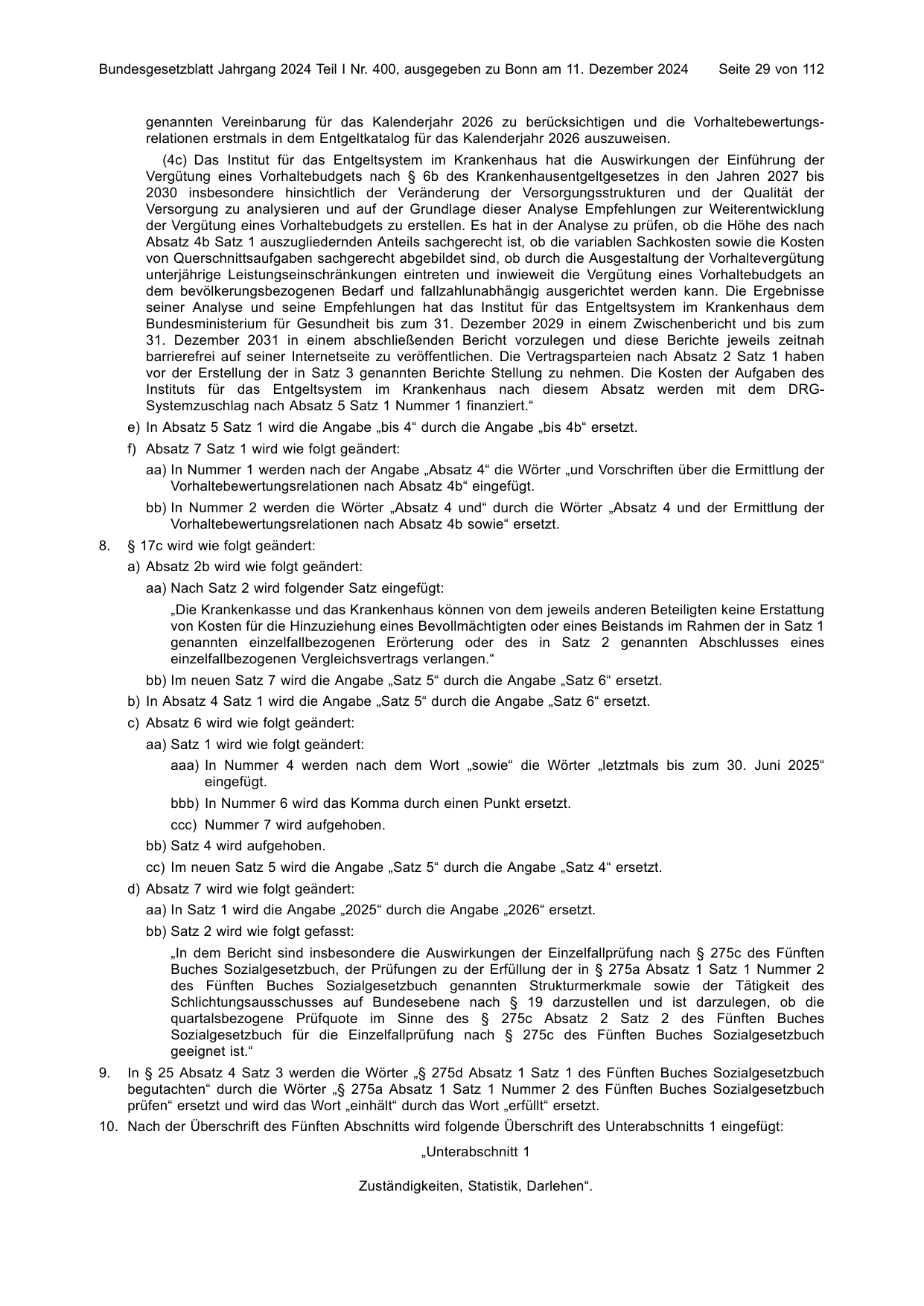 BGBl. 2024, Seite 29 — Originalseite als Abbildung