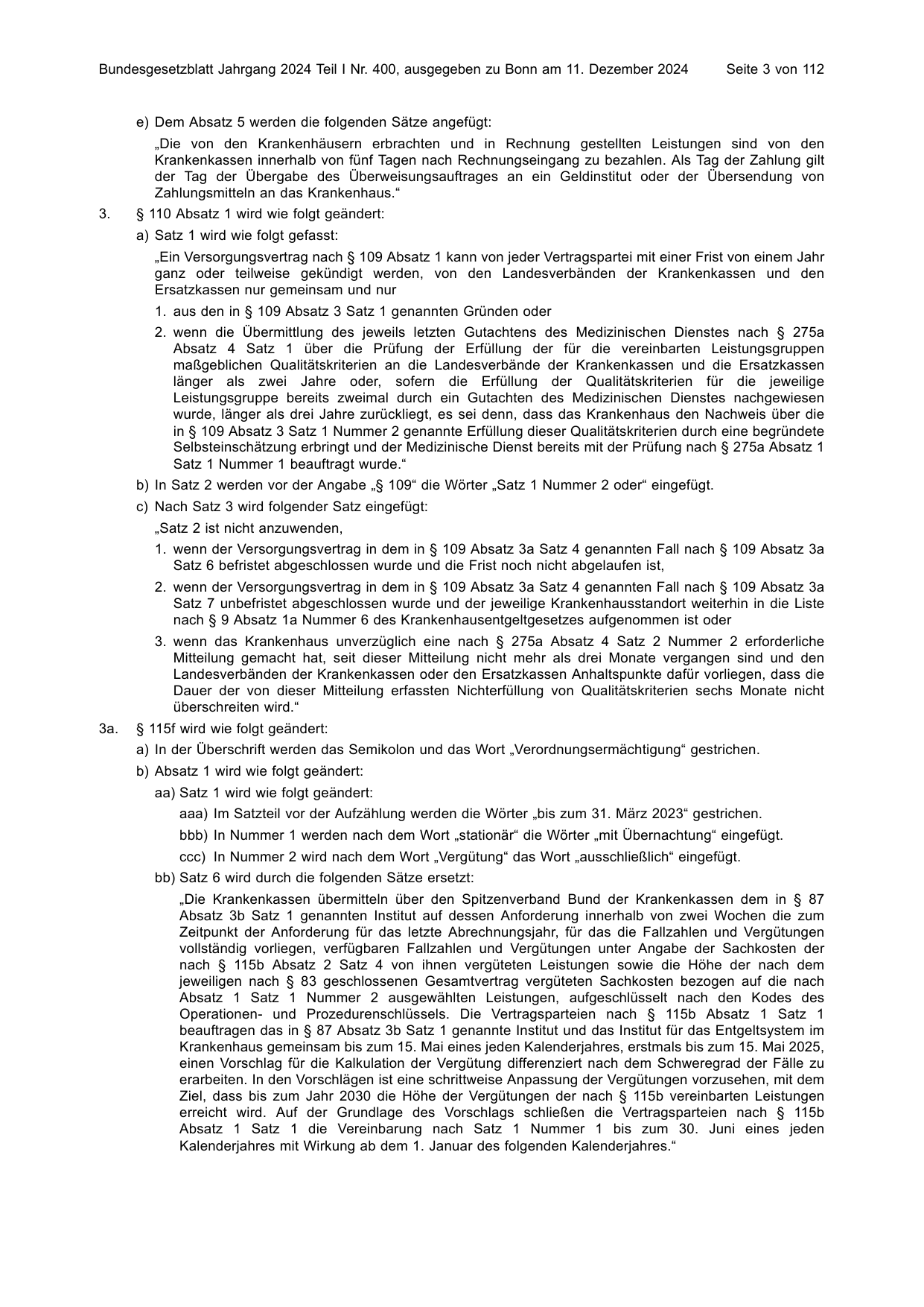 BGBl. 2024, Seite 3 — Originalseite als Abbildung