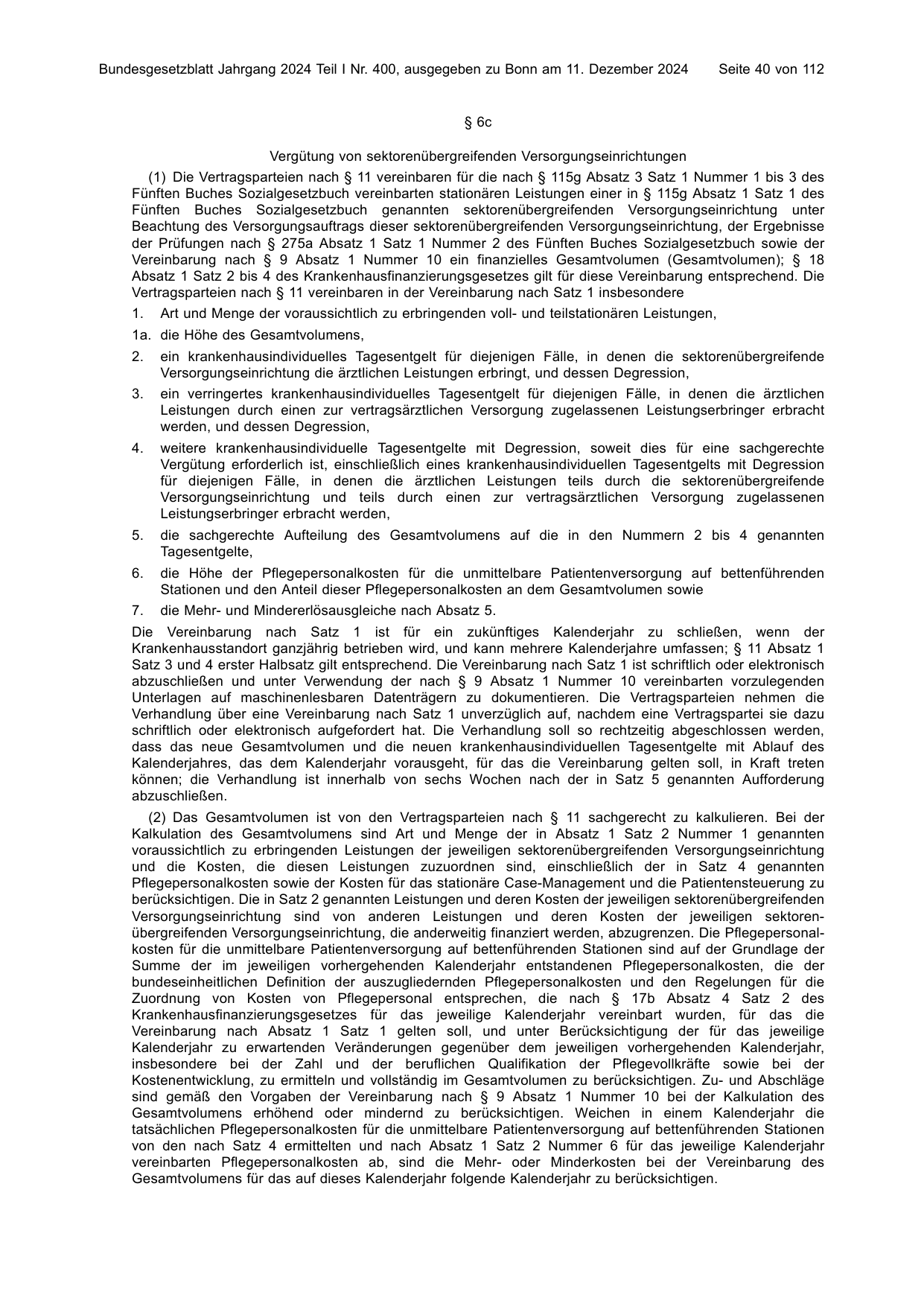 BGBl. 2024, Seite 40 — Originalseite als Abbildung