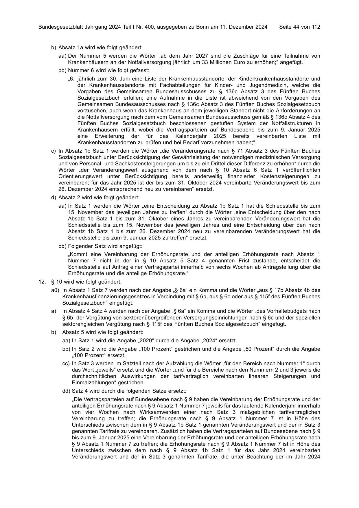 BGBl. 2024, Seite 44 — Originalseite als Abbildung