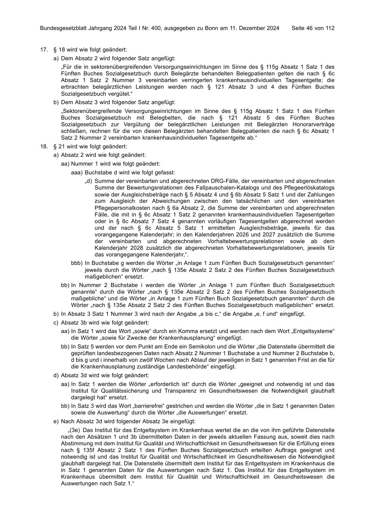 BGBl. 2024, Seite 46 — Originalseite als Abbildung
