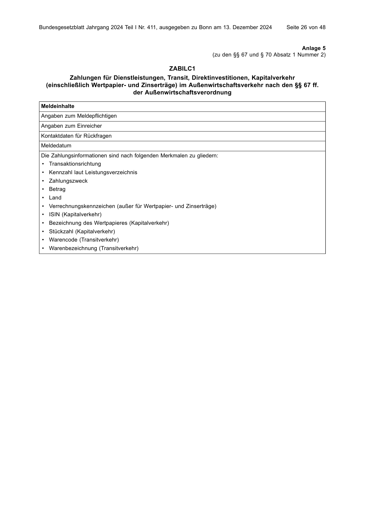 BGBl. 2024, Seite 26 — Originalseite als Abbildung