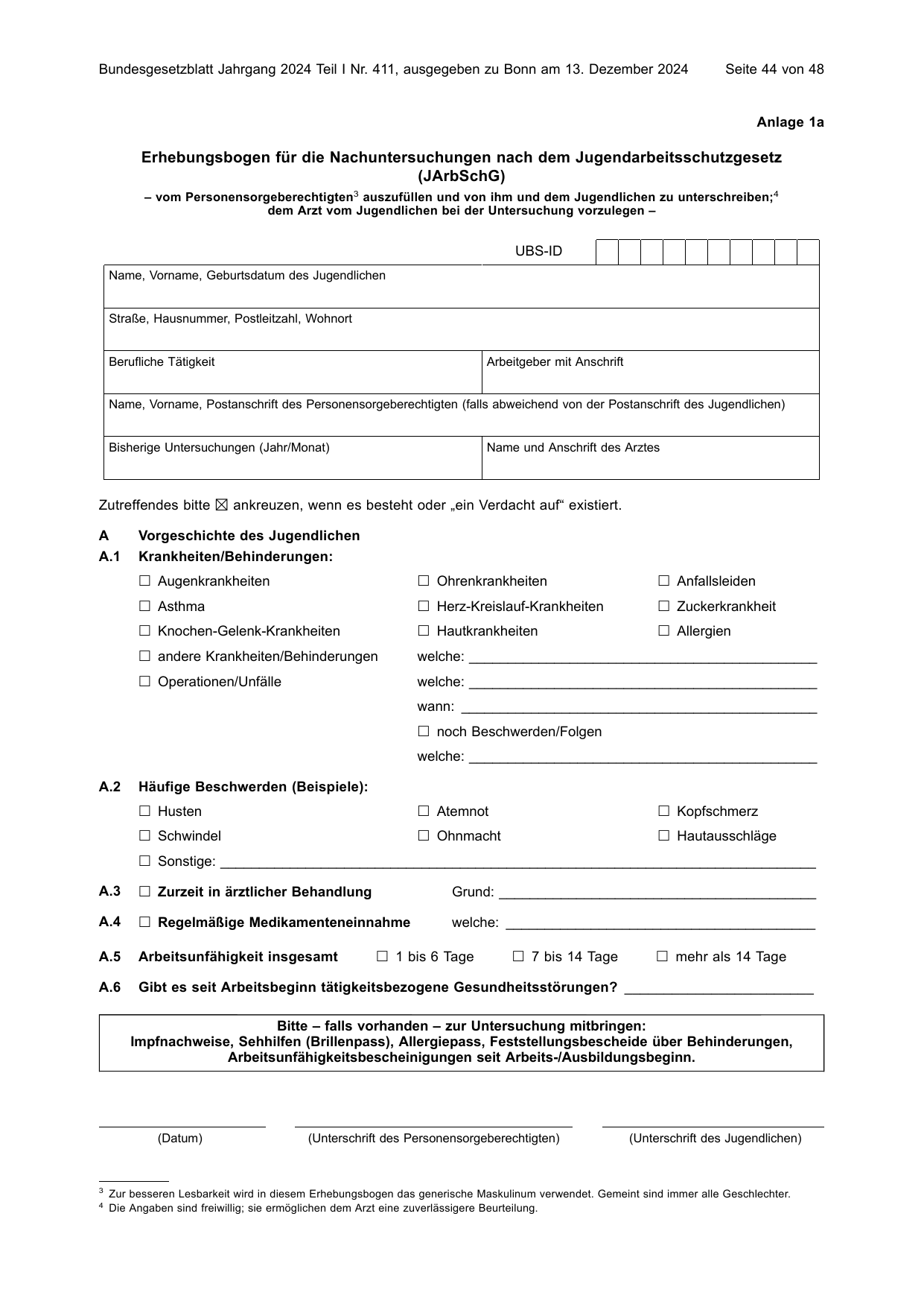 BGBl. 2024, Seite 44 — Originalseite als Abbildung