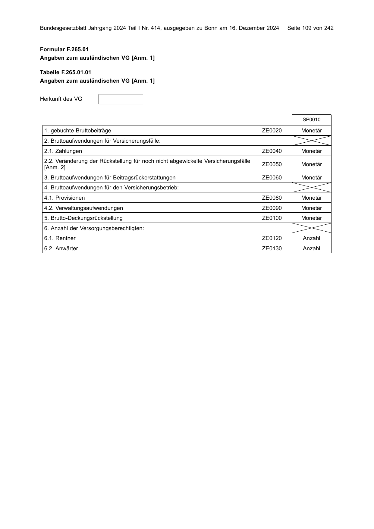 BGBl. 2024, Seite 109 — Originalseite als Abbildung