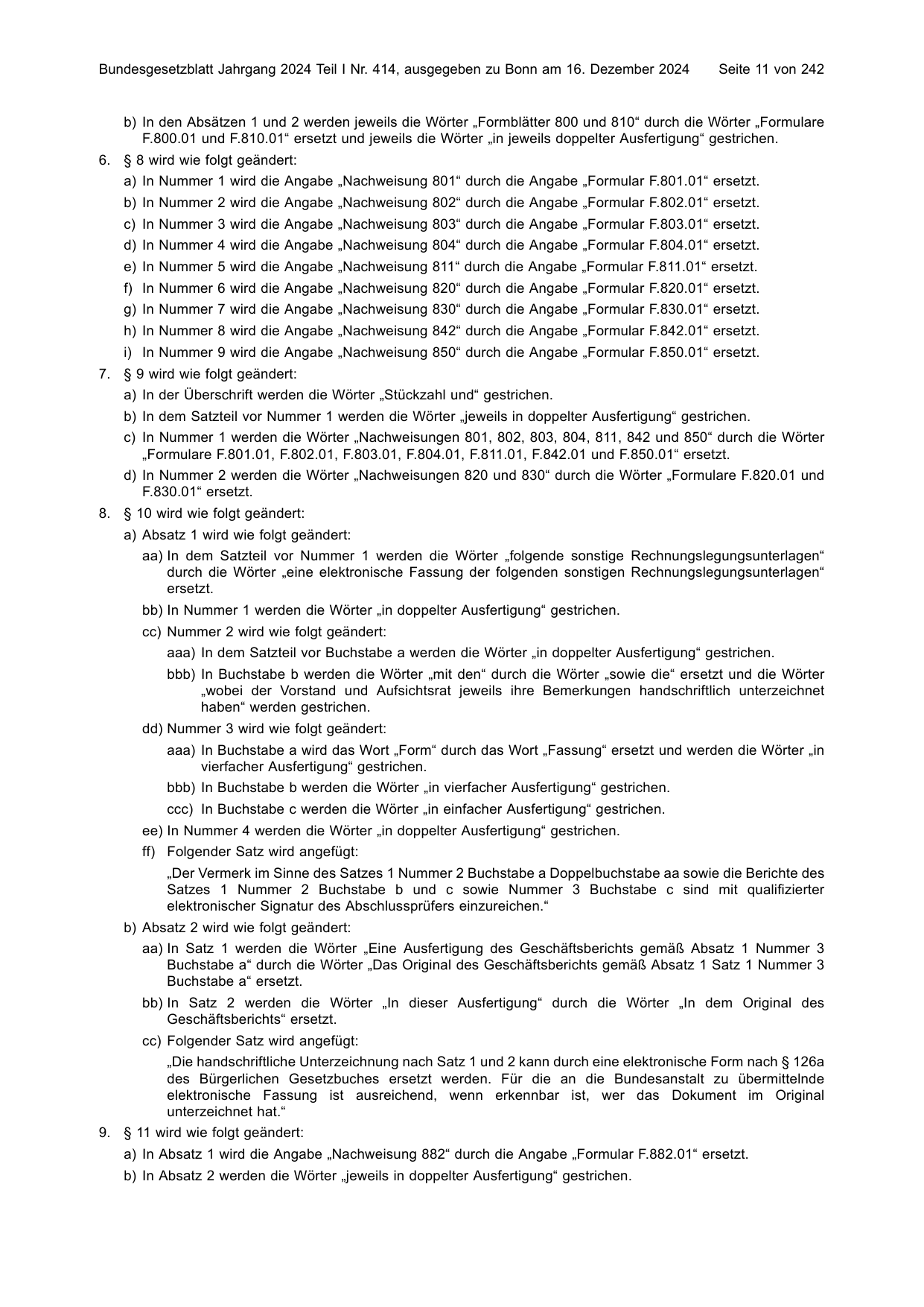 BGBl. 2024, Seite 11 — Originalseite als Abbildung