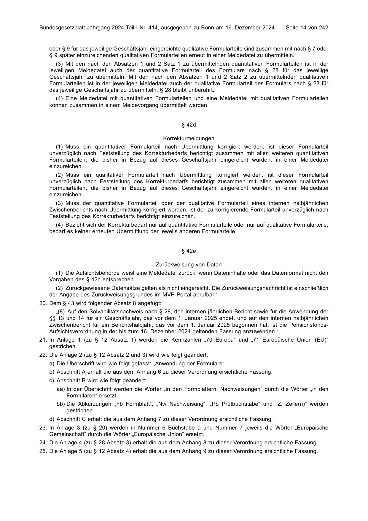 BGBl. 2024, Seite 14 — Originalseite als Abbildung