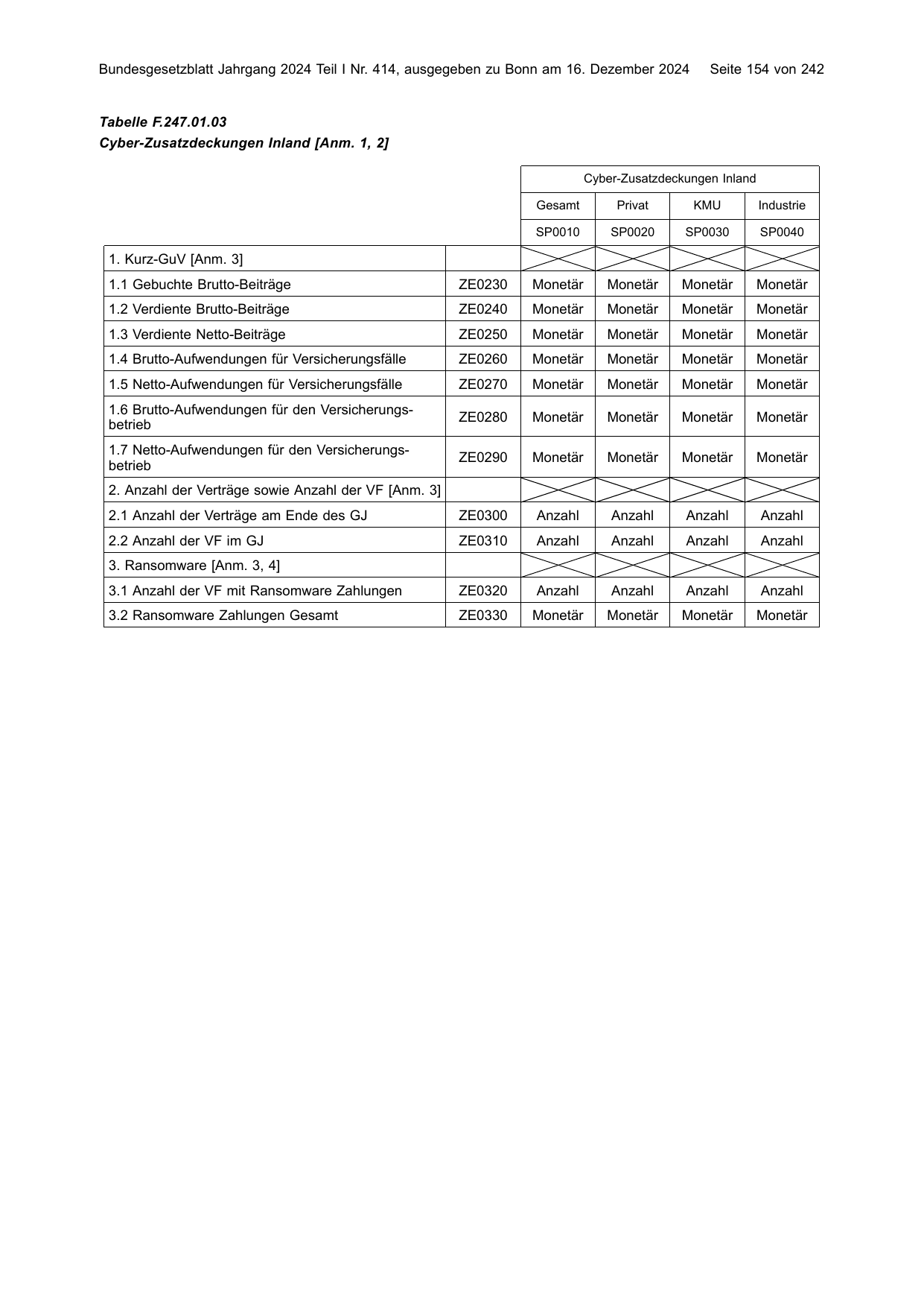BGBl. 2024, Seite 154 — Originalseite als Abbildung
