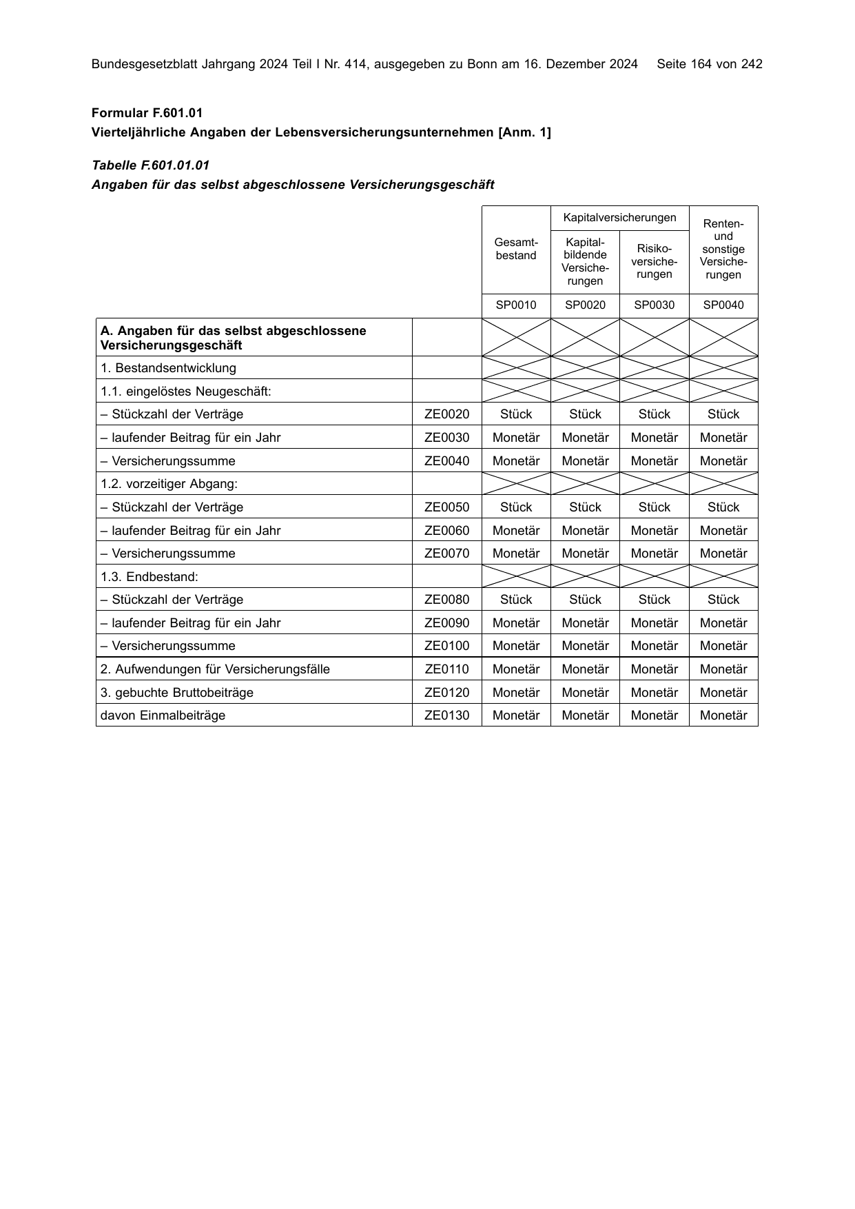 BGBl. 2024, Seite 164 — Originalseite als Abbildung