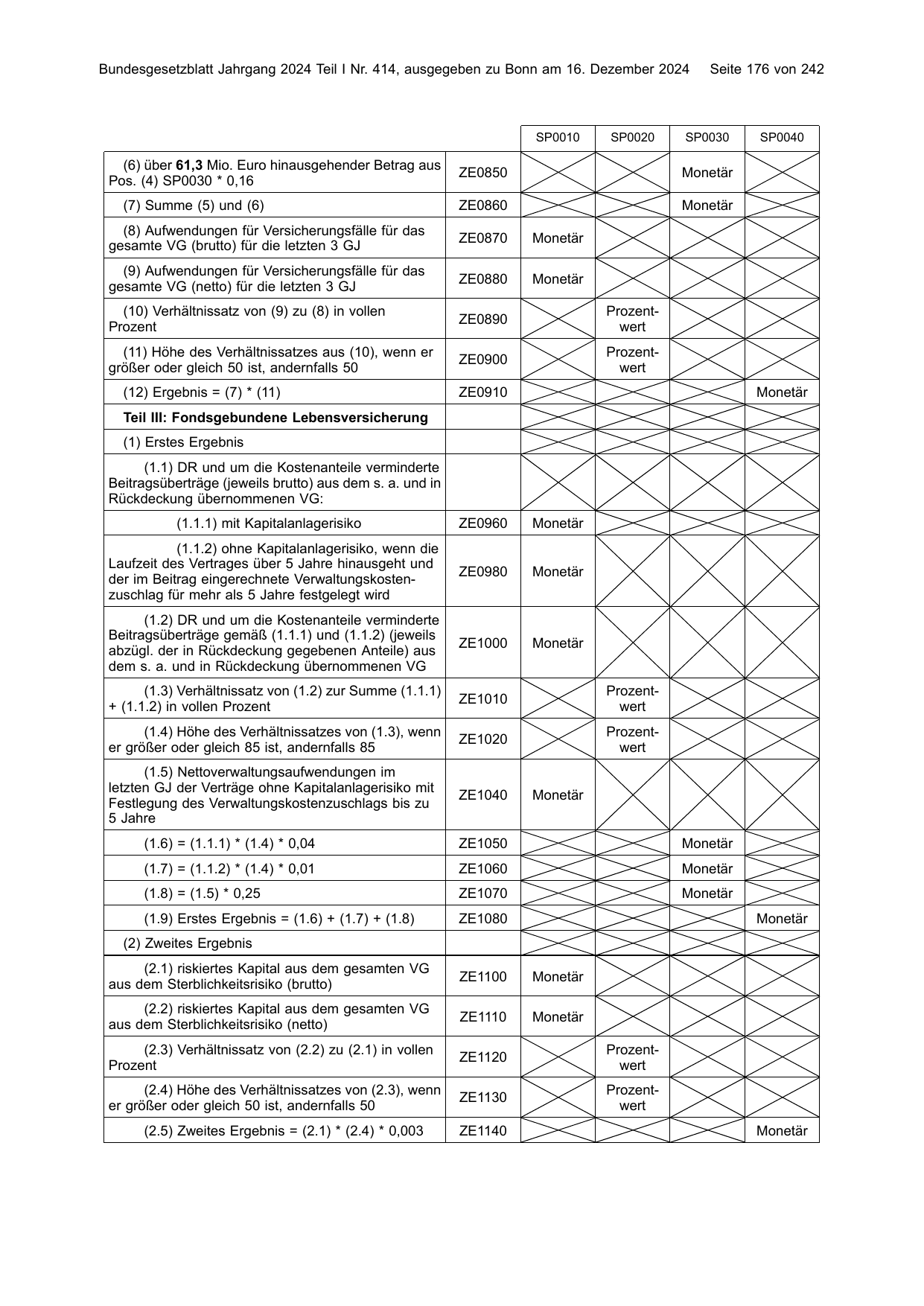 BGBl. 2024, Seite 176 — Originalseite als Abbildung