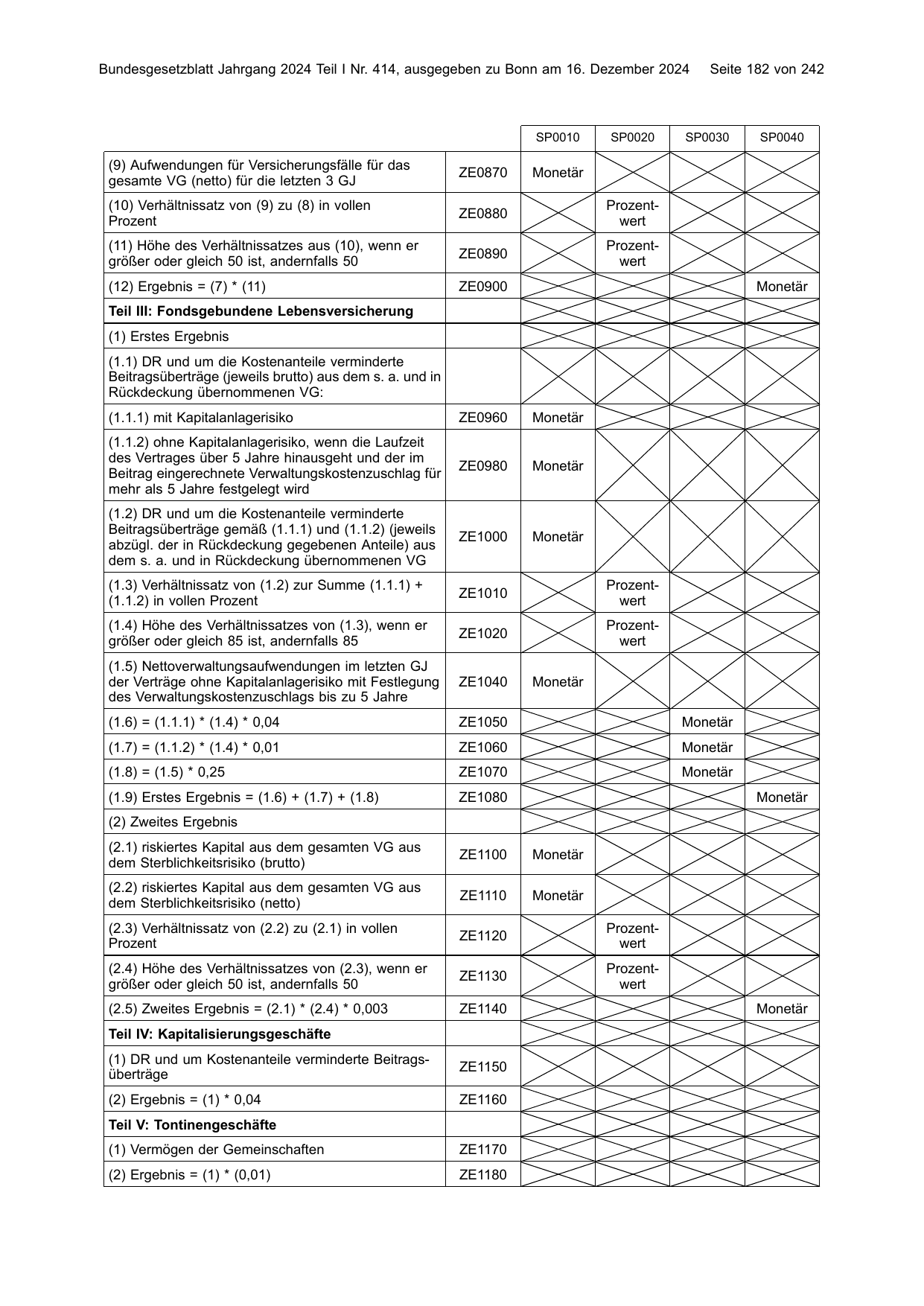 BGBl. 2024, Seite 182 — Originalseite als Abbildung