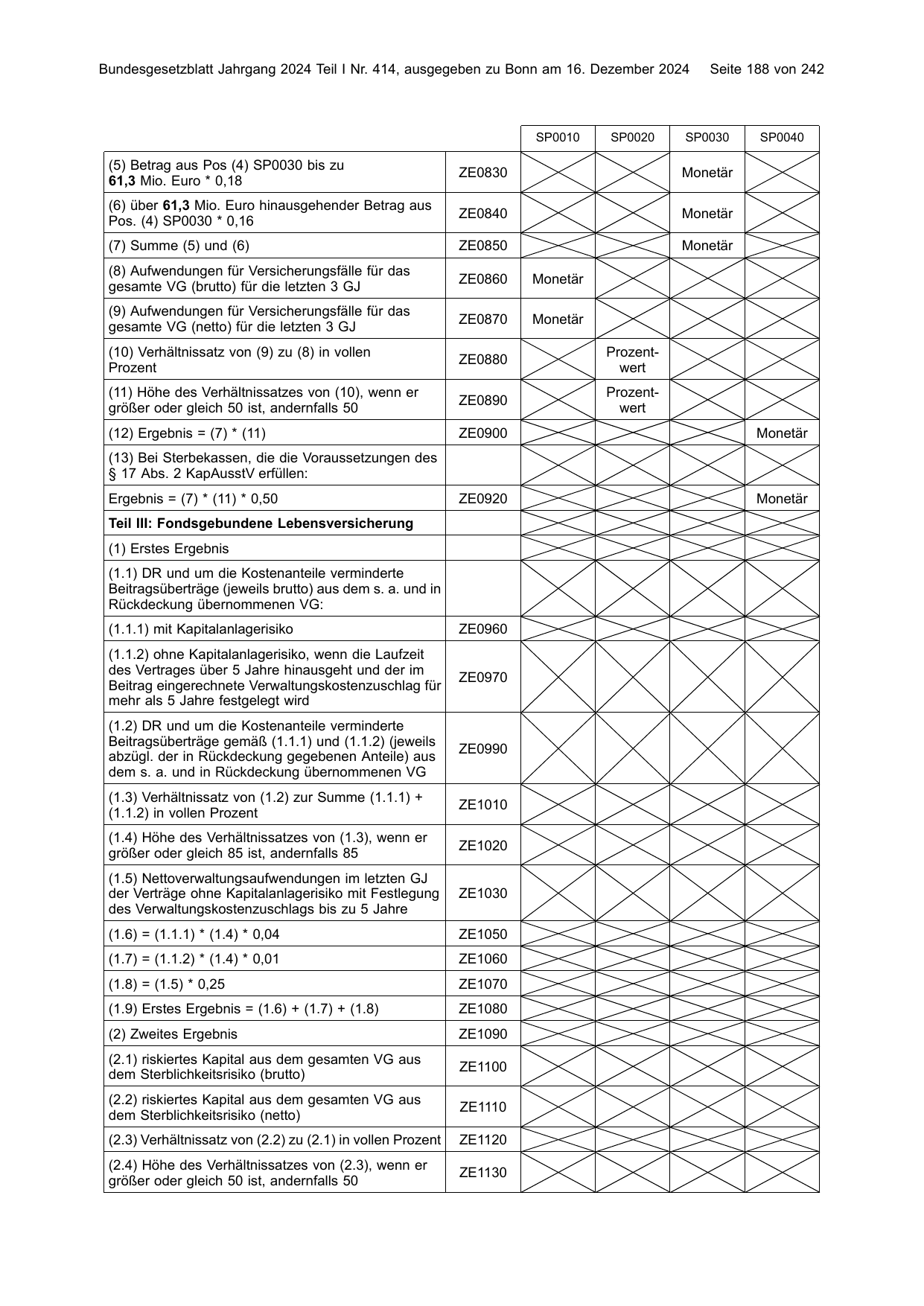 BGBl. 2024, Seite 188 — Originalseite als Abbildung