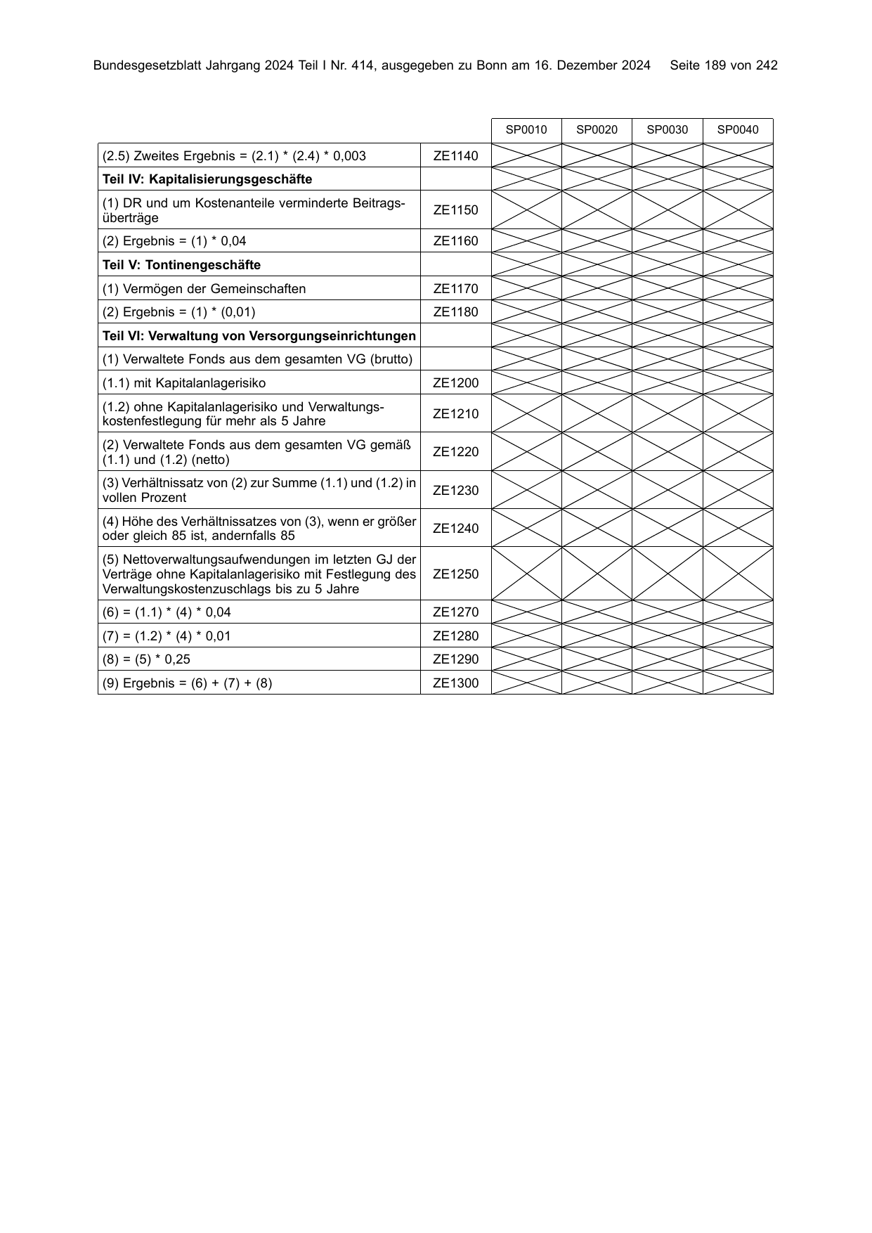 BGBl. 2024, Seite 189 — Originalseite als Abbildung