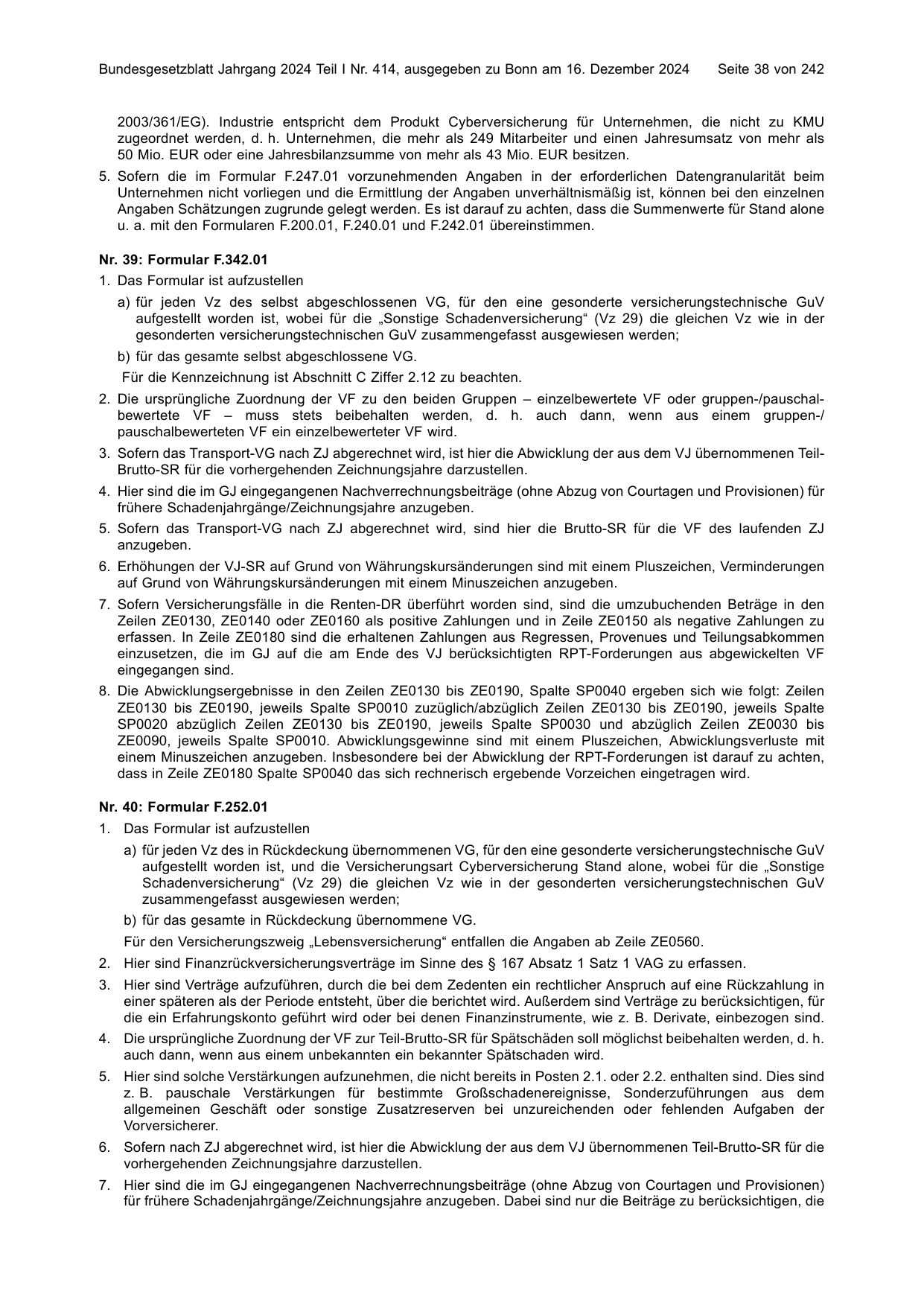 BGBl. 2024, Seite 38 — Originalseite als Abbildung