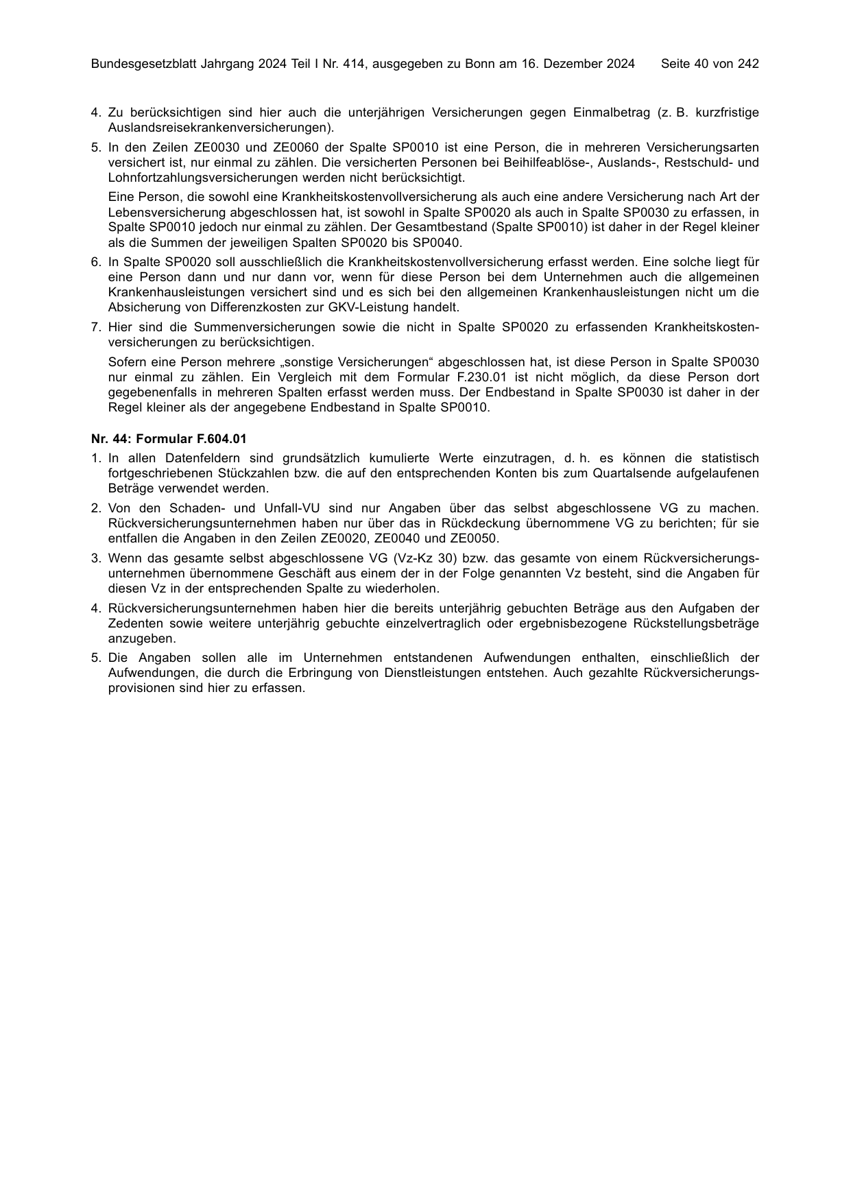 BGBl. 2024, Seite 40 — Originalseite als Abbildung