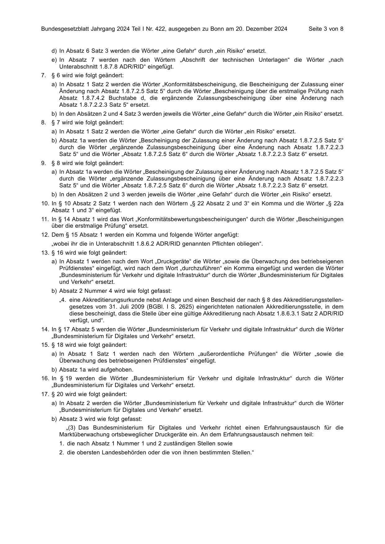 BGBl. 2024, Seite 3 — Originalseite als Abbildung