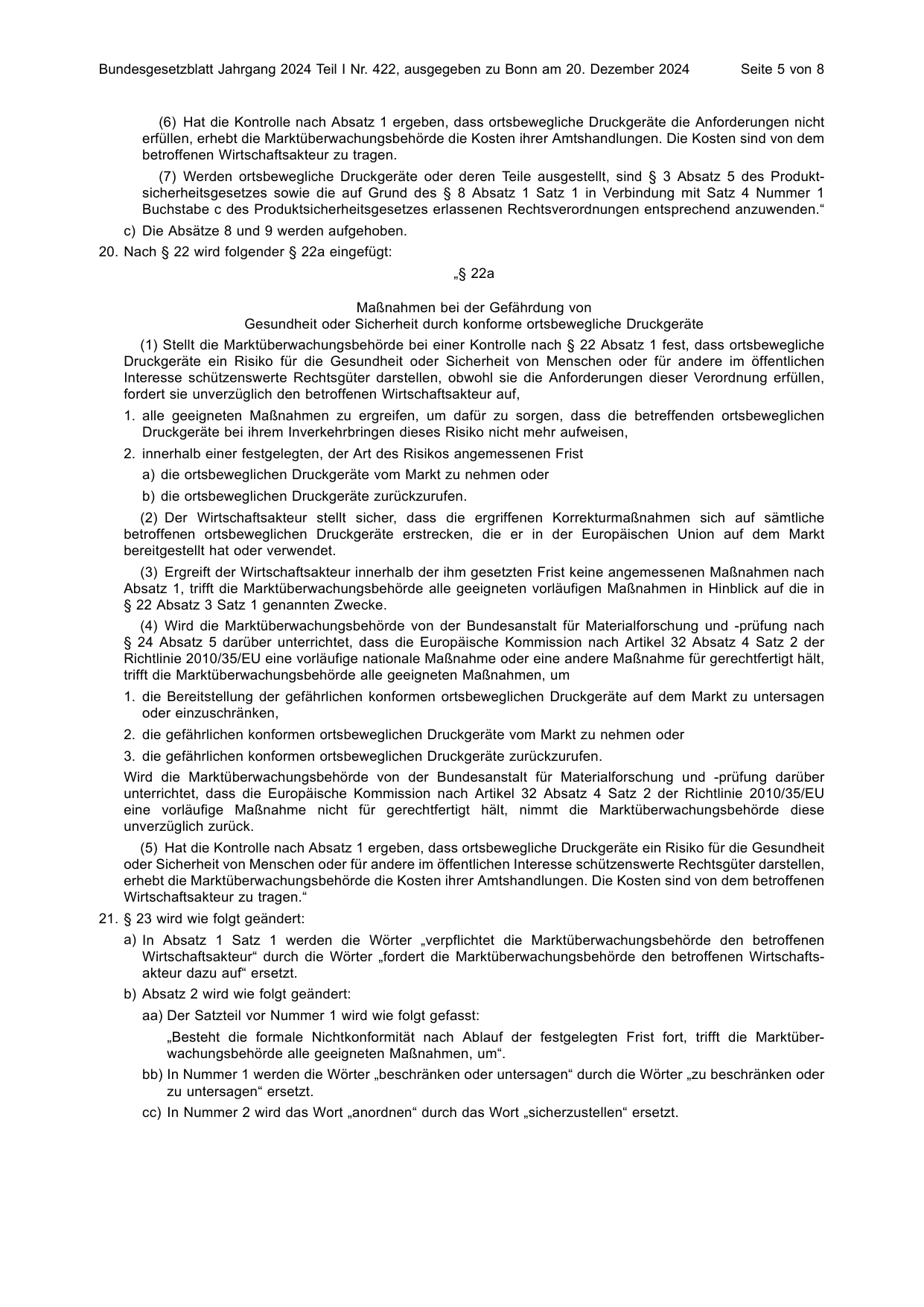 BGBl. 2024, Seite 5 — Originalseite als Abbildung