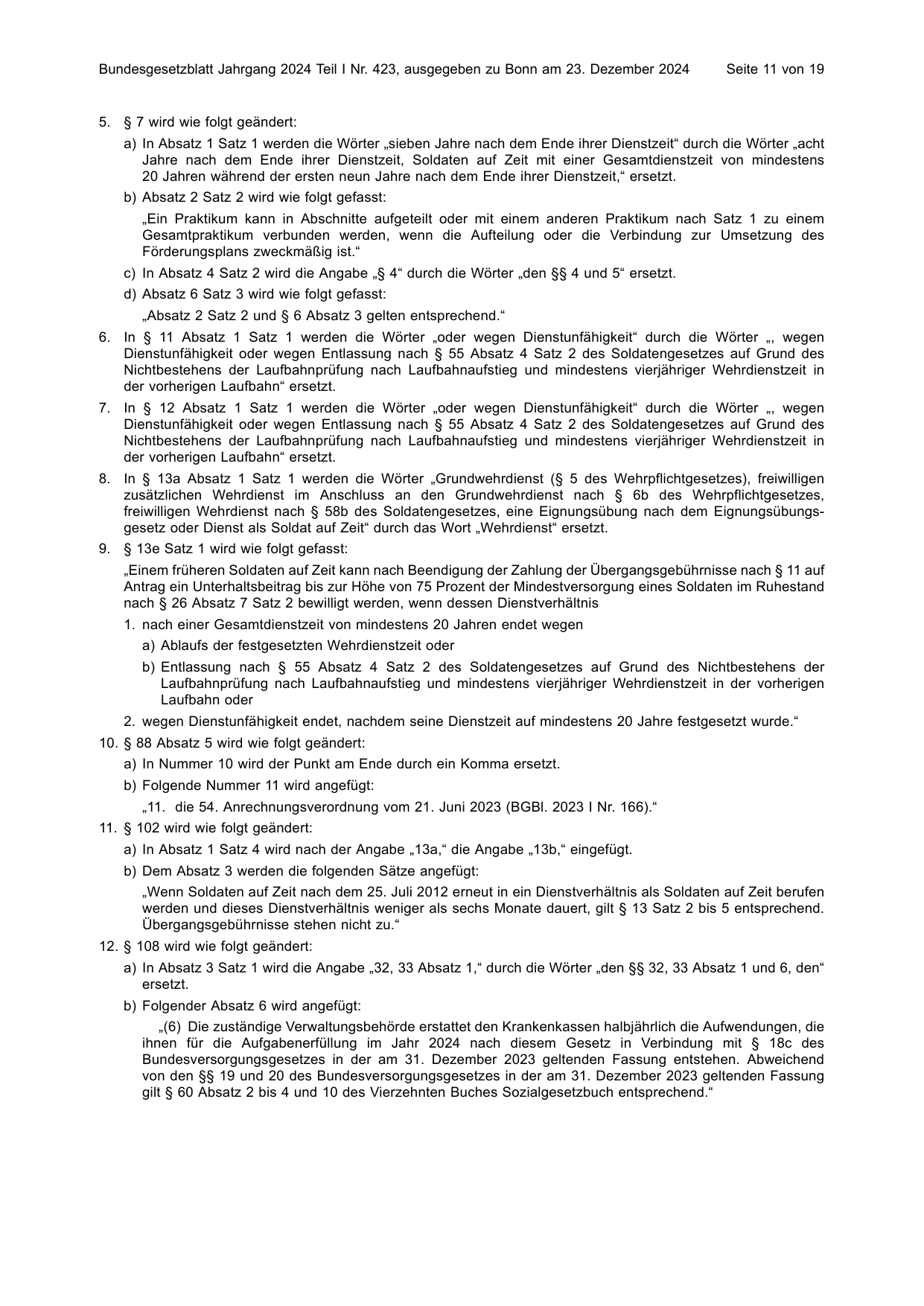 BGBl. 2024, Seite 11 — Originalseite als Abbildung