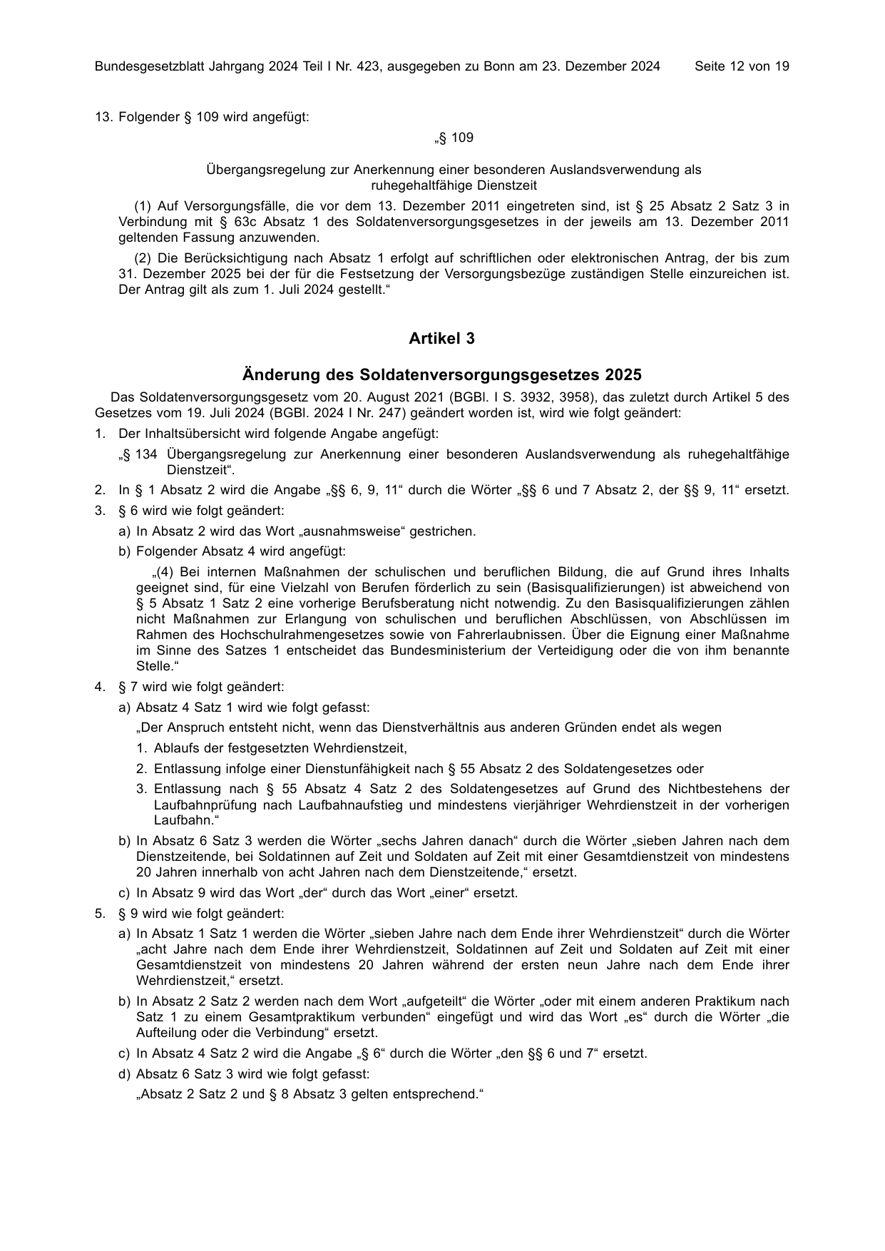 BGBl. 2024, Seite 12 — Originalseite als Abbildung