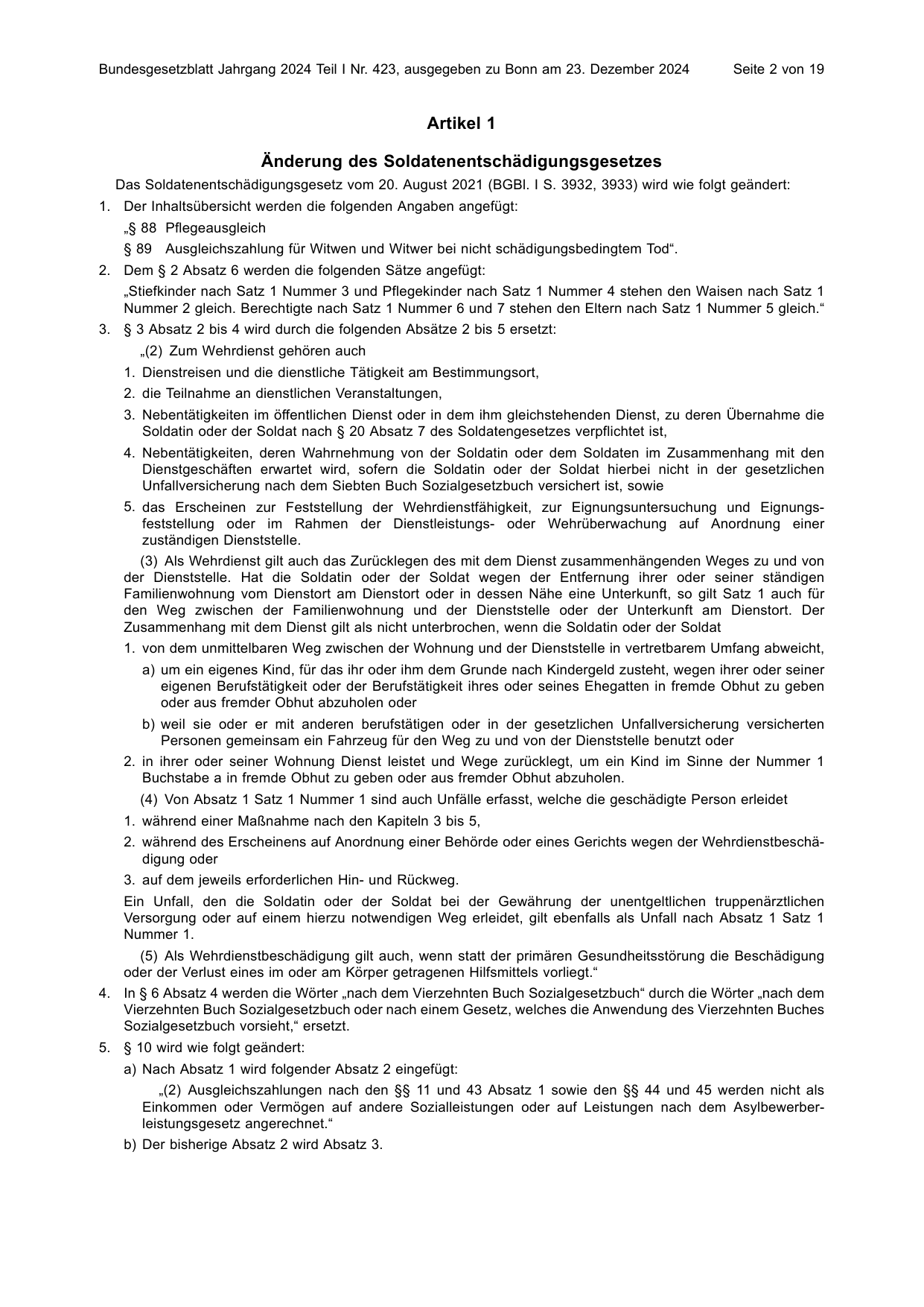 BGBl. 2024, Seite 2 — Originalseite als Abbildung