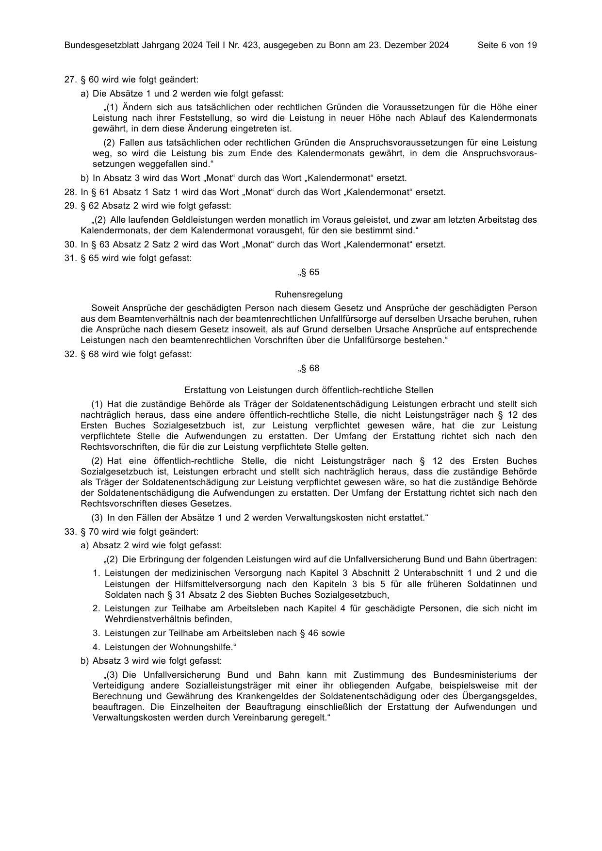 BGBl. 2024, Seite 6 — Originalseite als Abbildung