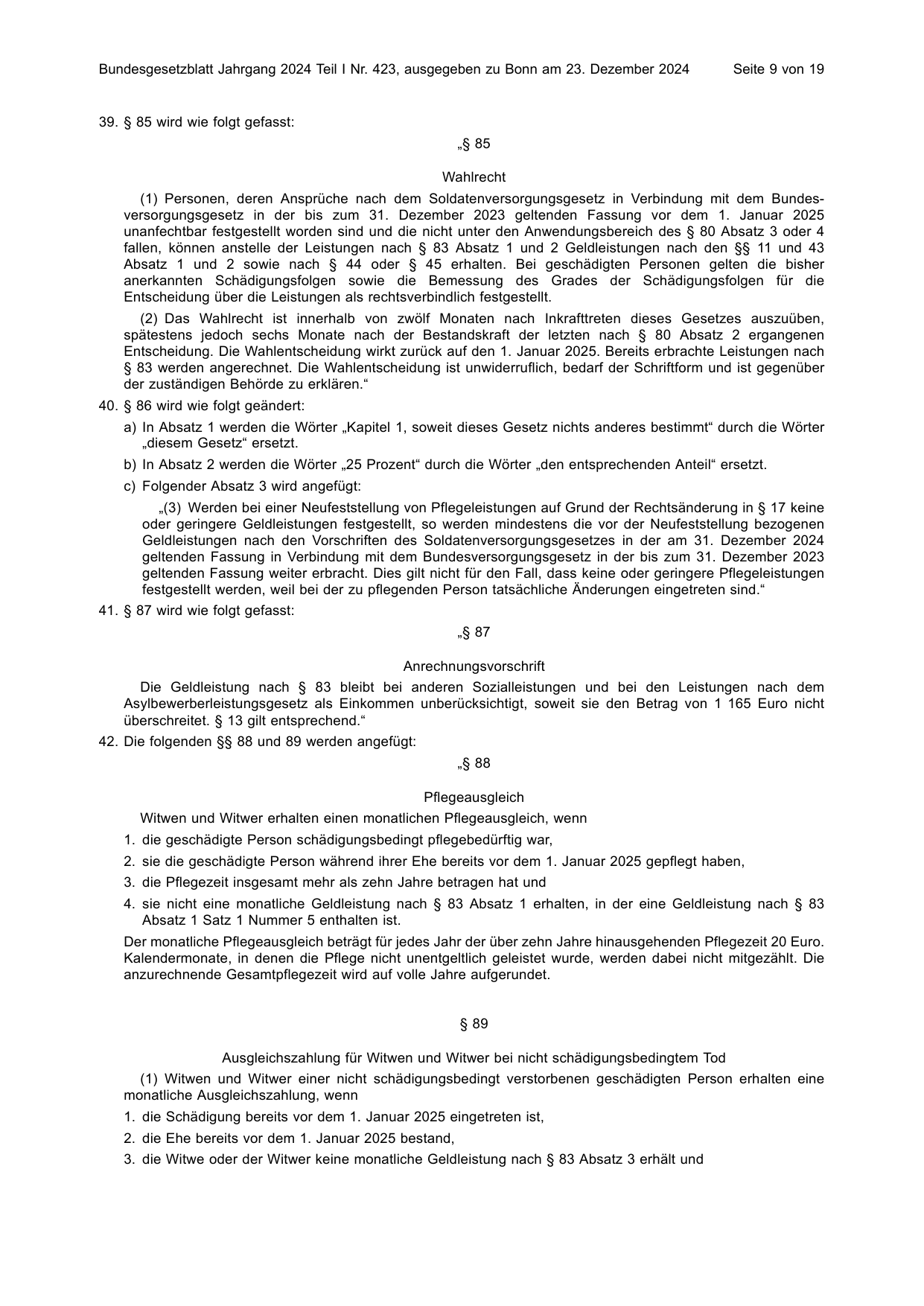 BGBl. 2024, Seite 9 — Originalseite als Abbildung