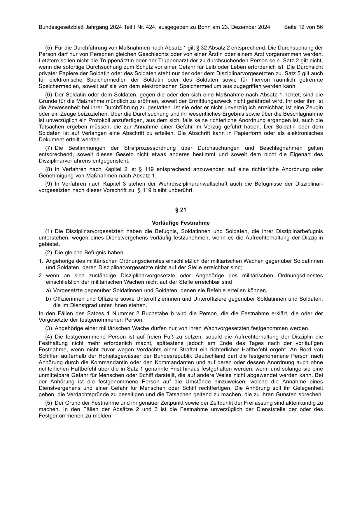 BGBl. 2024, Seite 12 — Originalseite als Abbildung