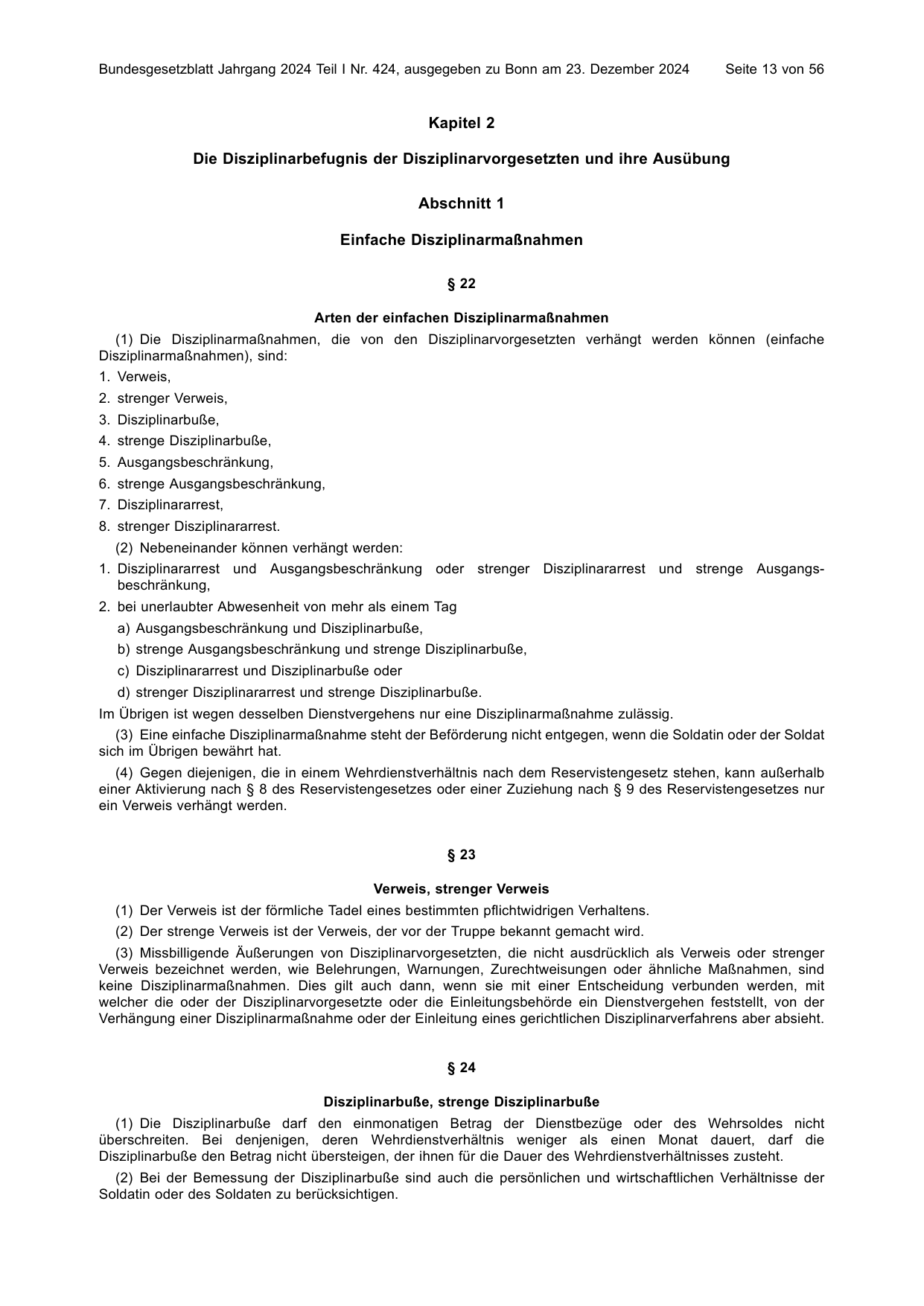 BGBl. 2024, Seite 13 — Originalseite als Abbildung