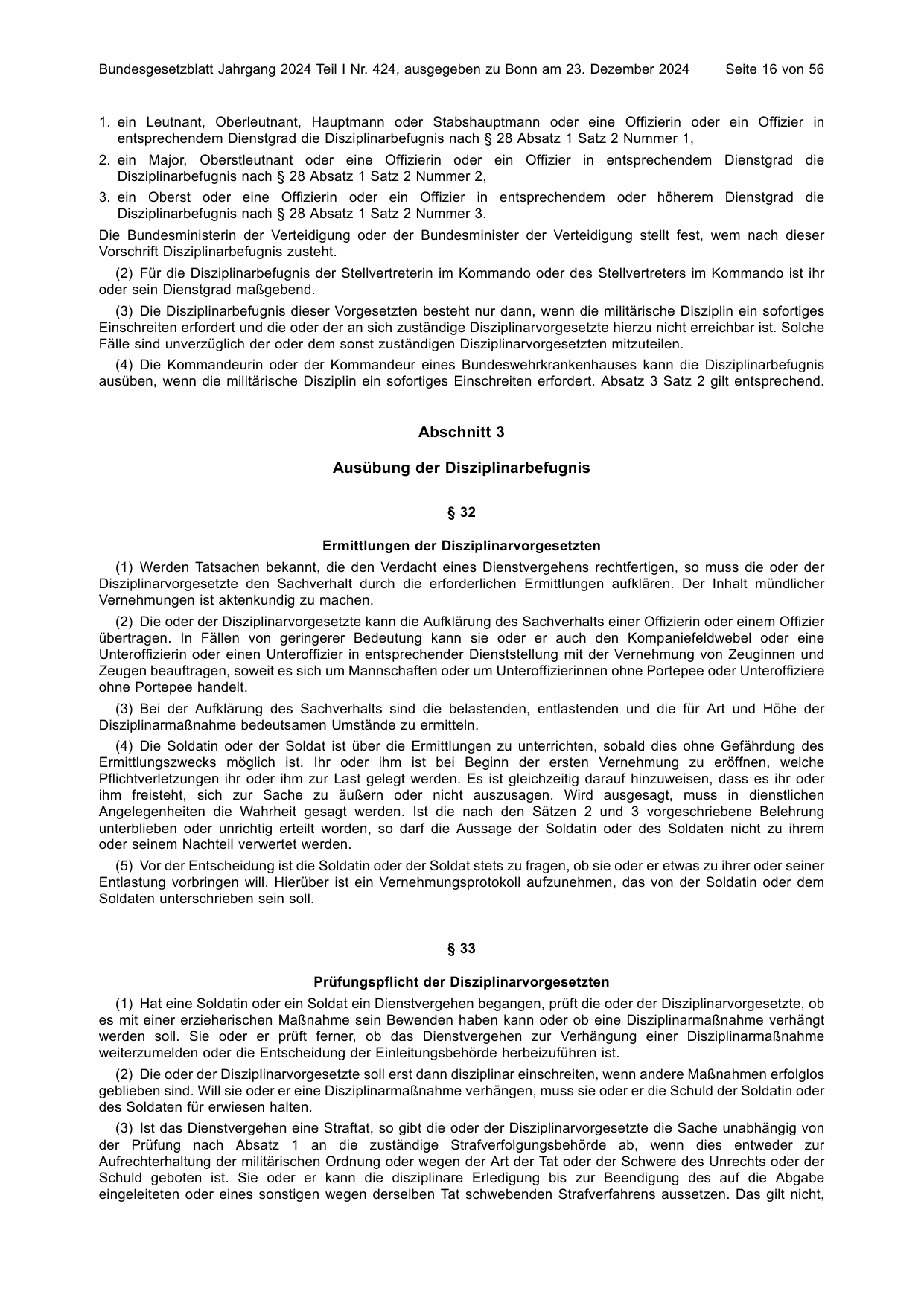 BGBl. 2024, Seite 16 — Originalseite als Abbildung
