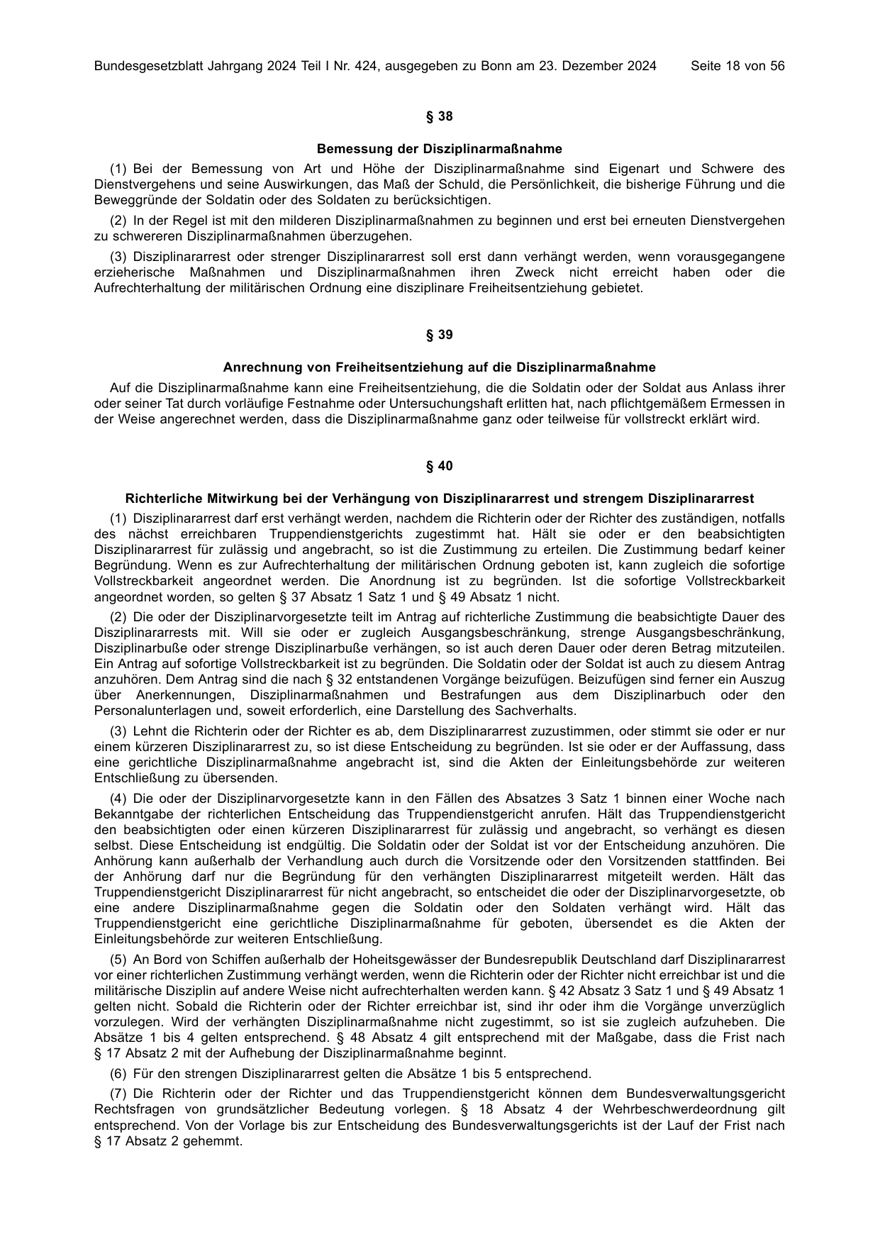 BGBl. 2024, Seite 18 — Originalseite als Abbildung