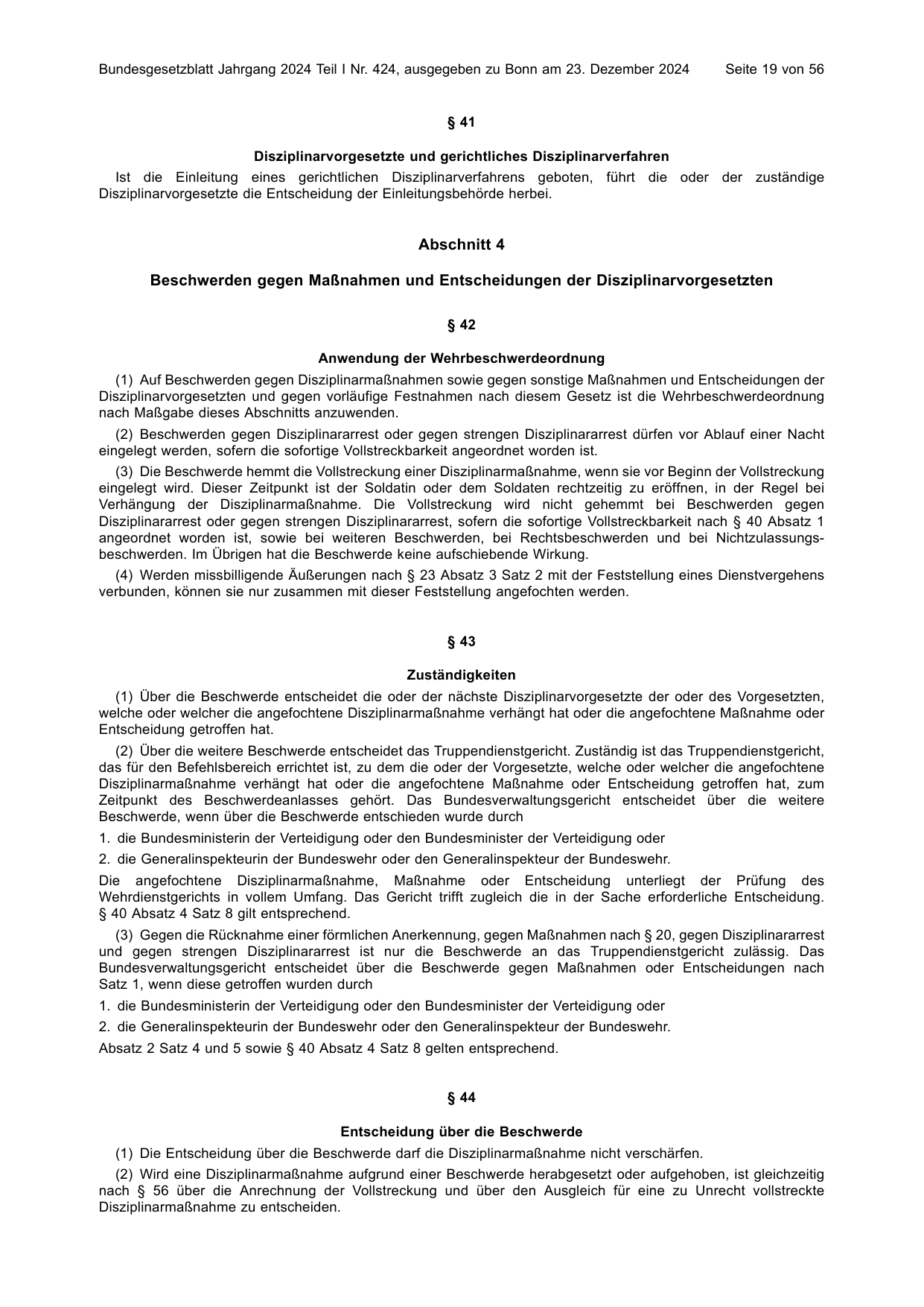 BGBl. 2024, Seite 19 — Originalseite als Abbildung