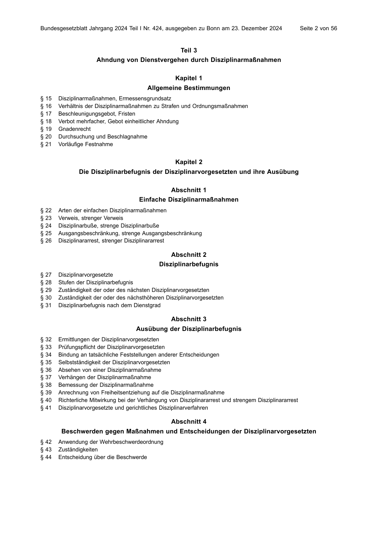 BGBl. 2024, Seite 2 — Originalseite als Abbildung